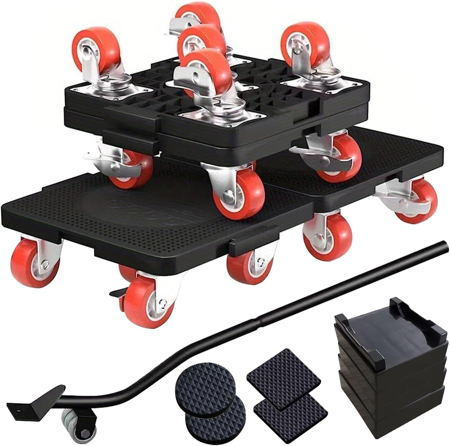 Furniture Mover and Furnitures Lifter Set,360&deg; Rotation Wheels,Heavy-Duty Furniture Dolly, Max up for 400KG for Moving Heavy Furniture, Refrigerator, Sofa, Cabinet image number 5