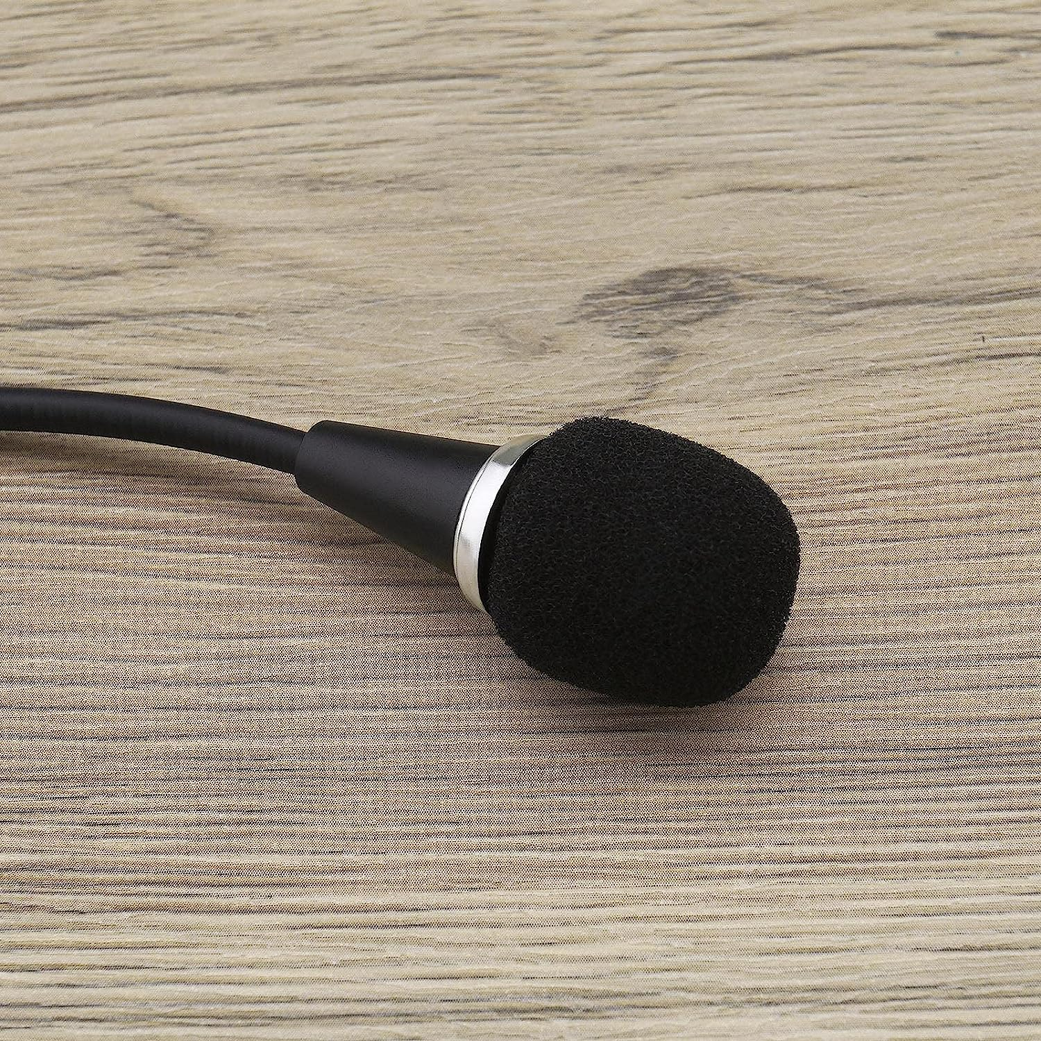 Emsea 2PCS 3.5Mm Mini Flexible Microphone Noise Canceling Mic for PC Laptop Amplifier Tablet Desktop Audio Input Devices Voice Chat Voice Recognition Recording image number 2