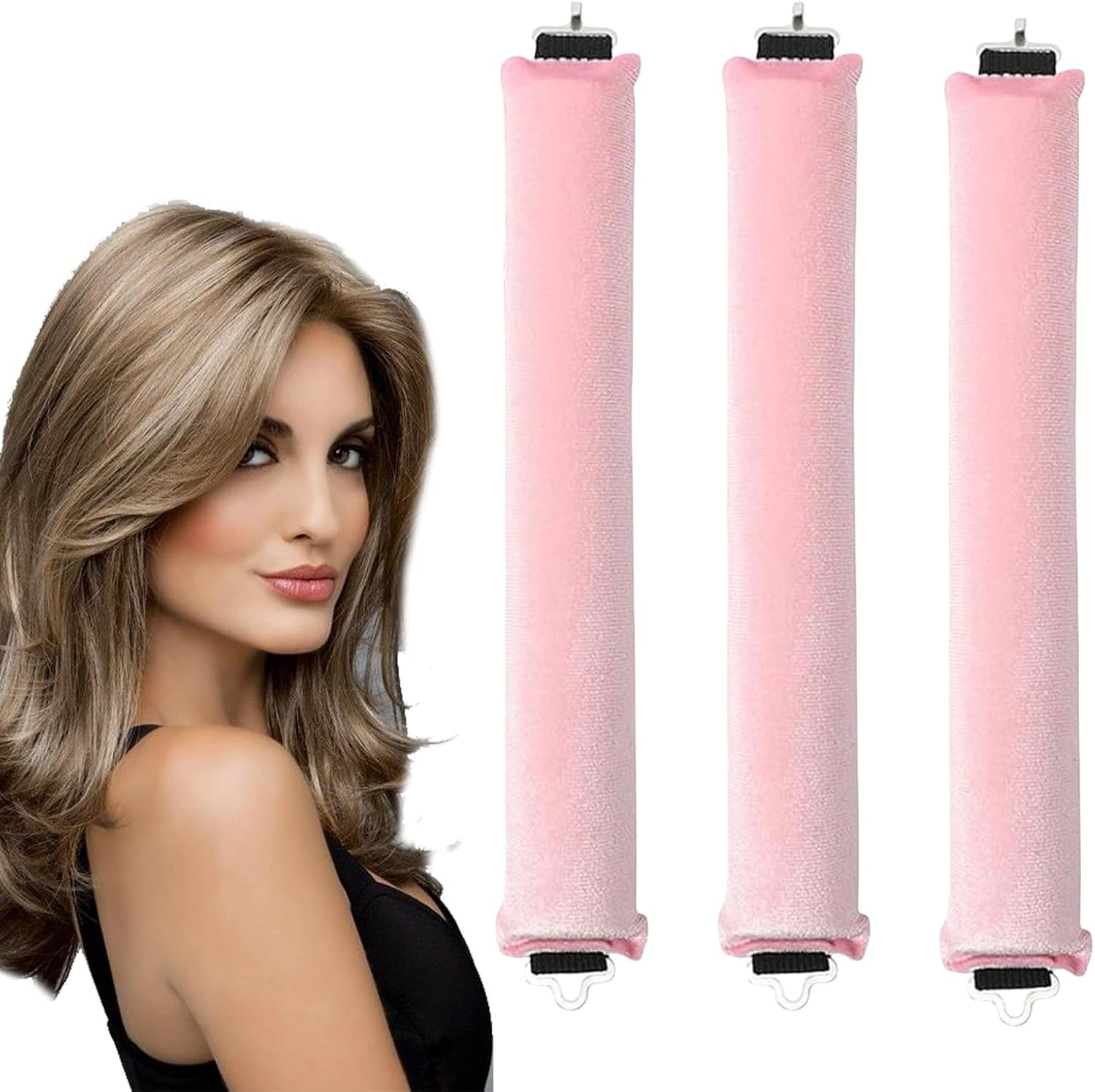 Pack of 3 Heat-Free Curls - Heatless Curls Band, Curls without Heat for Long Hair & Overnight Use