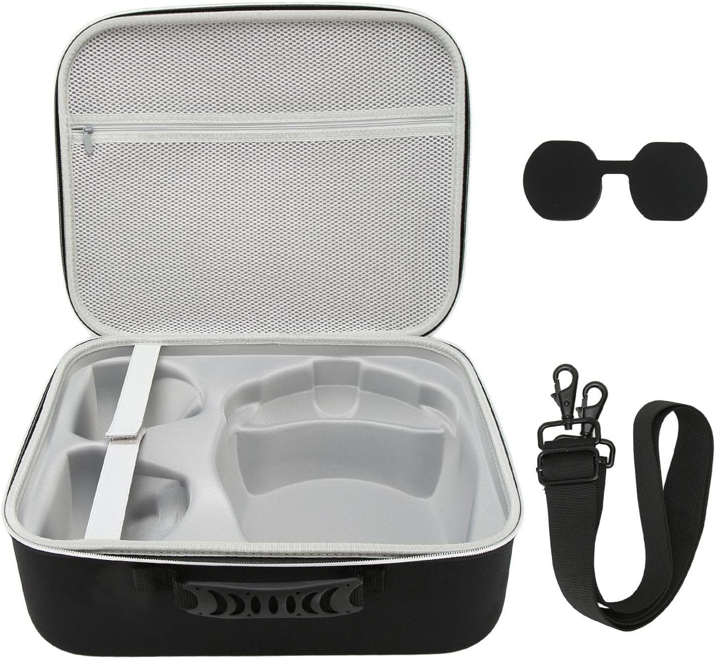 POENVFPO Waterproof Hard Cases for PS VR2 Portable Bag Storage Black for Travel Home and Accessories image number 5