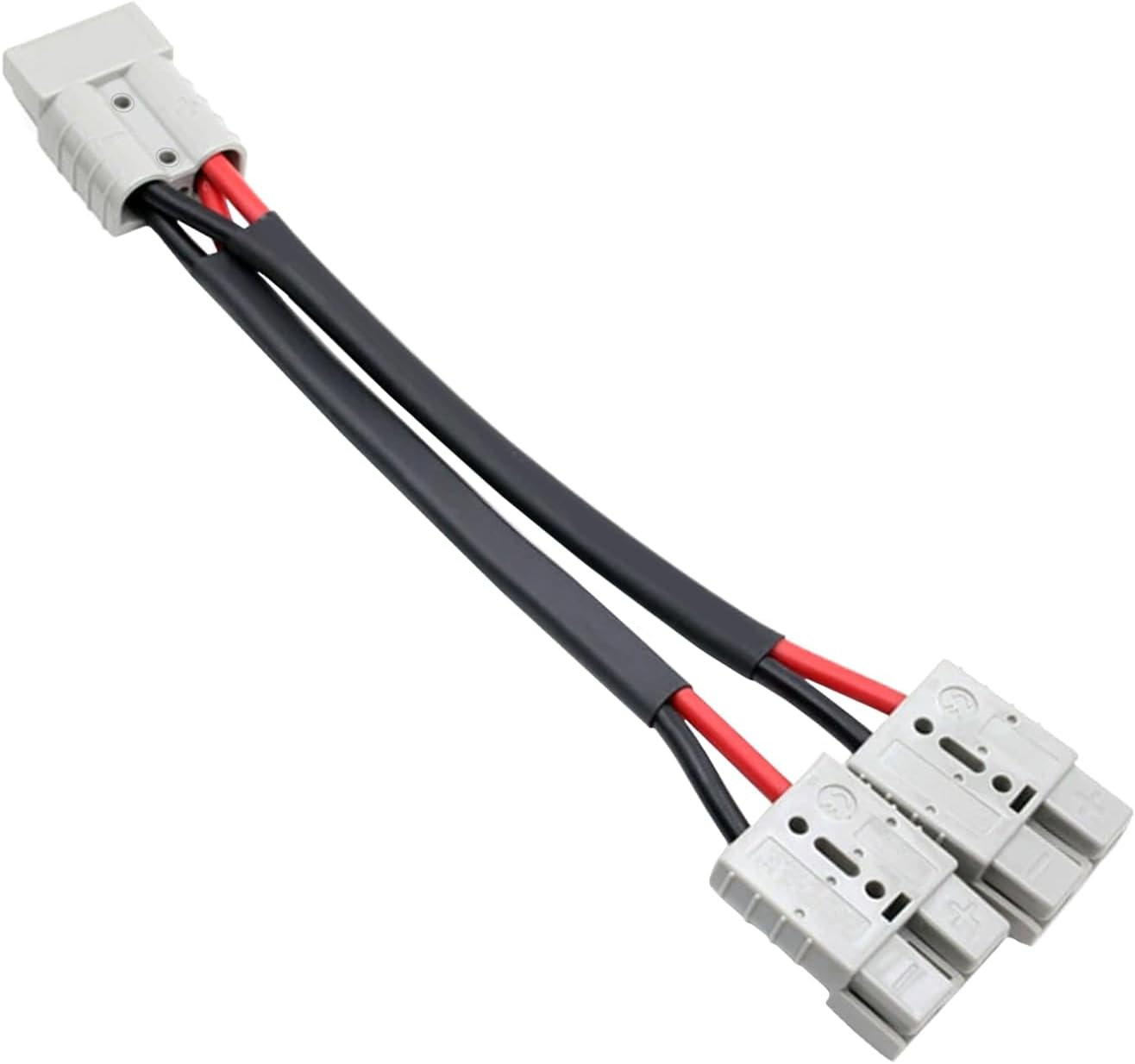 50 Amp Anderson Double Y Splitter Cable, 1 to 2 Anderson Plug Connector Double Y Adapter, 10 AWG 6Mm Battery Cable for Car, RV, Truck, Trailer, Winch, Forklift, Solar & Wind Systems (1 Pcs) image number 6