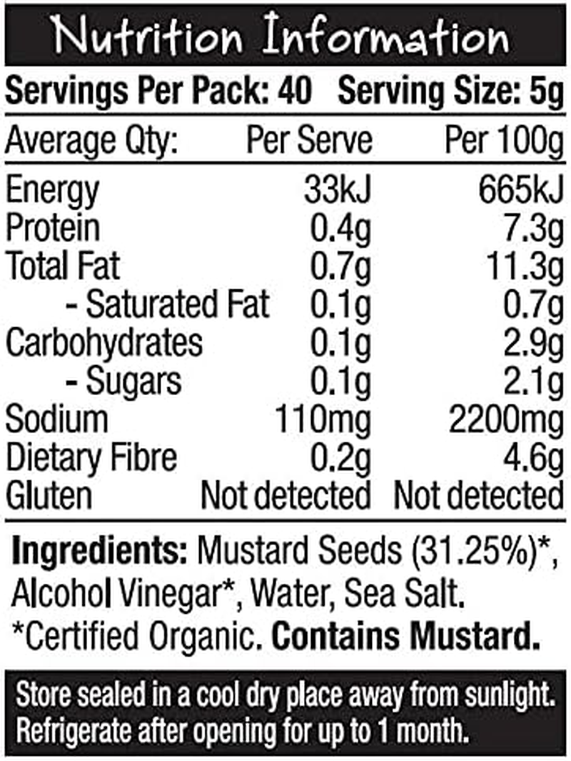 Global Organics Strong Dijon Mustard 200 G image number 4