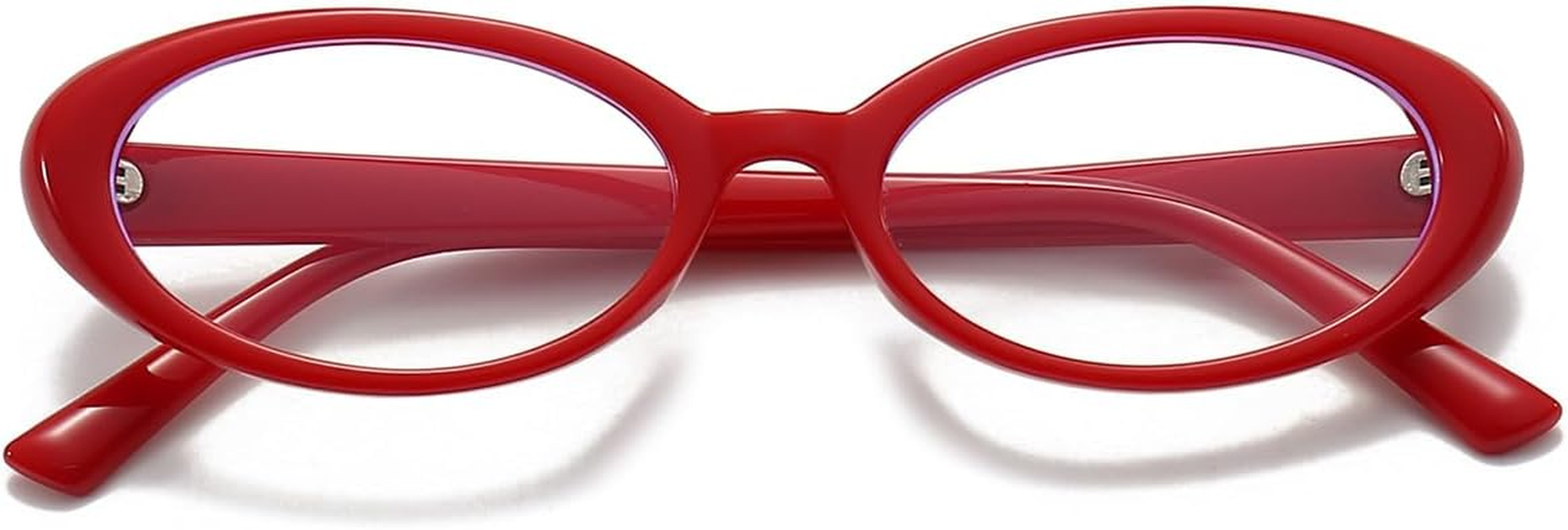 NIDOVIX Oval Frame Clear Lens Glasses for Women Men Classic Vintage Retro Oval Non  Eyeglasses image number 1