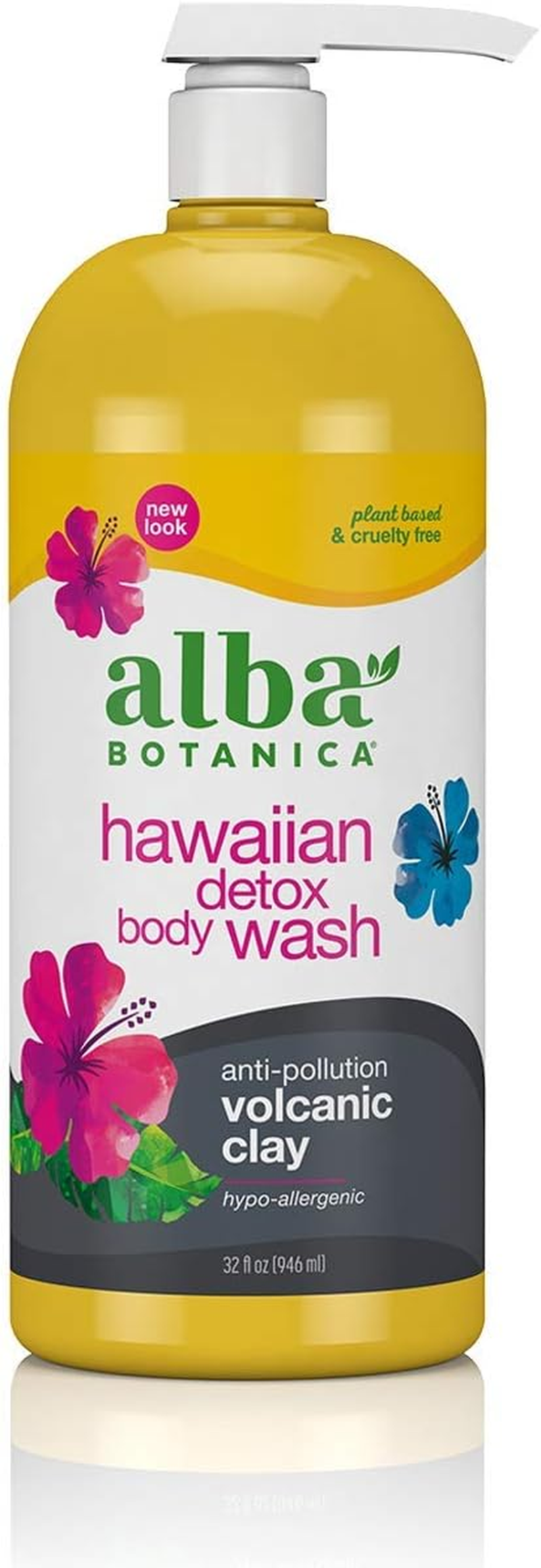 Alba Botanica Hawaiian Detox Body Wash, Anti-Pollution Volcanic Clay, 32 Fl Oz (Pack of 1) image number 5
