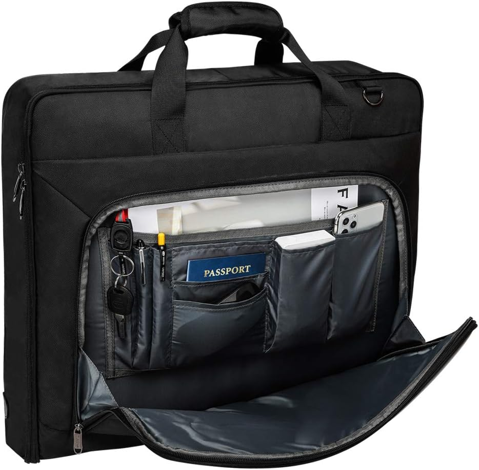 Modoker Suit Luggage Garment Bag with Shoulder Strap, Suit Carry on Bag Hanging Suitcase Garment Bags for Men Women Business Travel