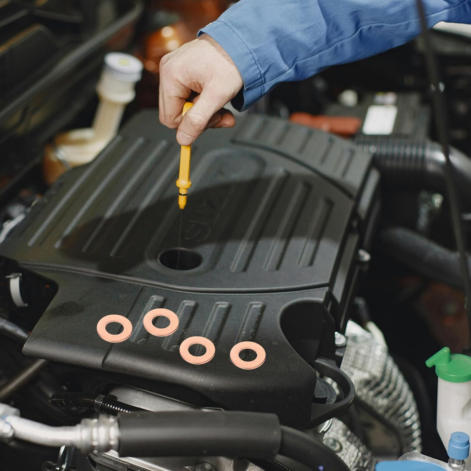 BELLIFFY Dent Puller Rings 200Pcs Spot Welder Washer for Car Body Panel Repair Automotive Welder Kit Paintless Dent Removal Tool for Auto Body Repair image number 6