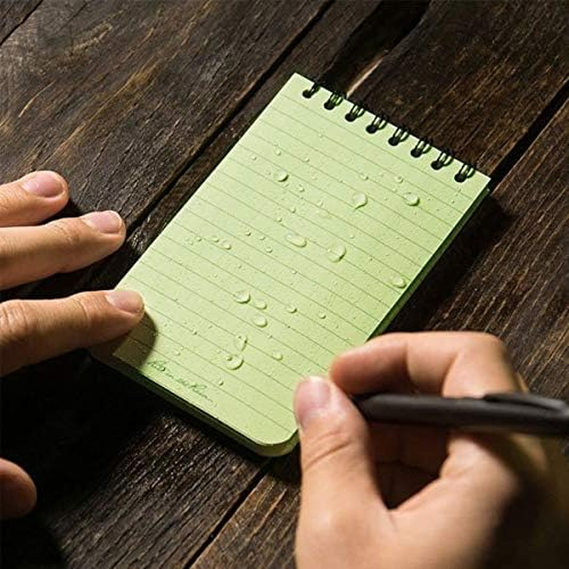 Rite in the Rain Weatherproof Top Spiral Notebook, 3" X 5", Green Cover, Universal Pattern (No. 935) image number 4