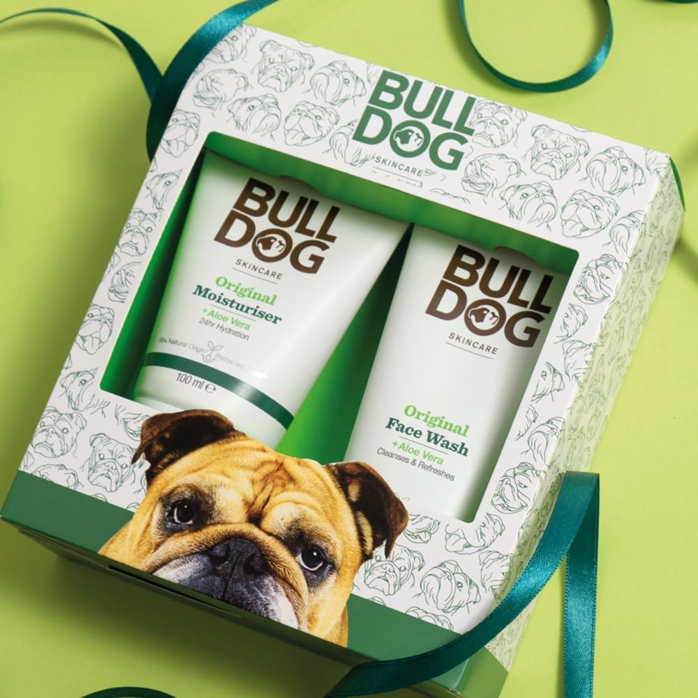 BULLDOG SKINCARE - Skincare Duo Giftset for Men | Father'S Day Gift | Mens Grooming Gift Set | Original Moisturiser & Face Wash | Vegan Friendly image number 2