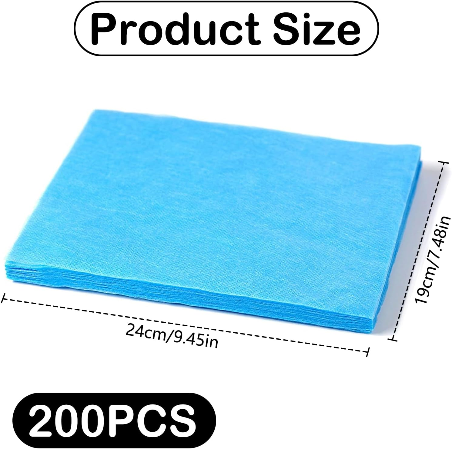 200Pcs Nail Dust Collector Filters - Breathable Non-Woven Paper for Multifunctional Nail Vacuum Accessories - Self-Resizing and Blue image number 2