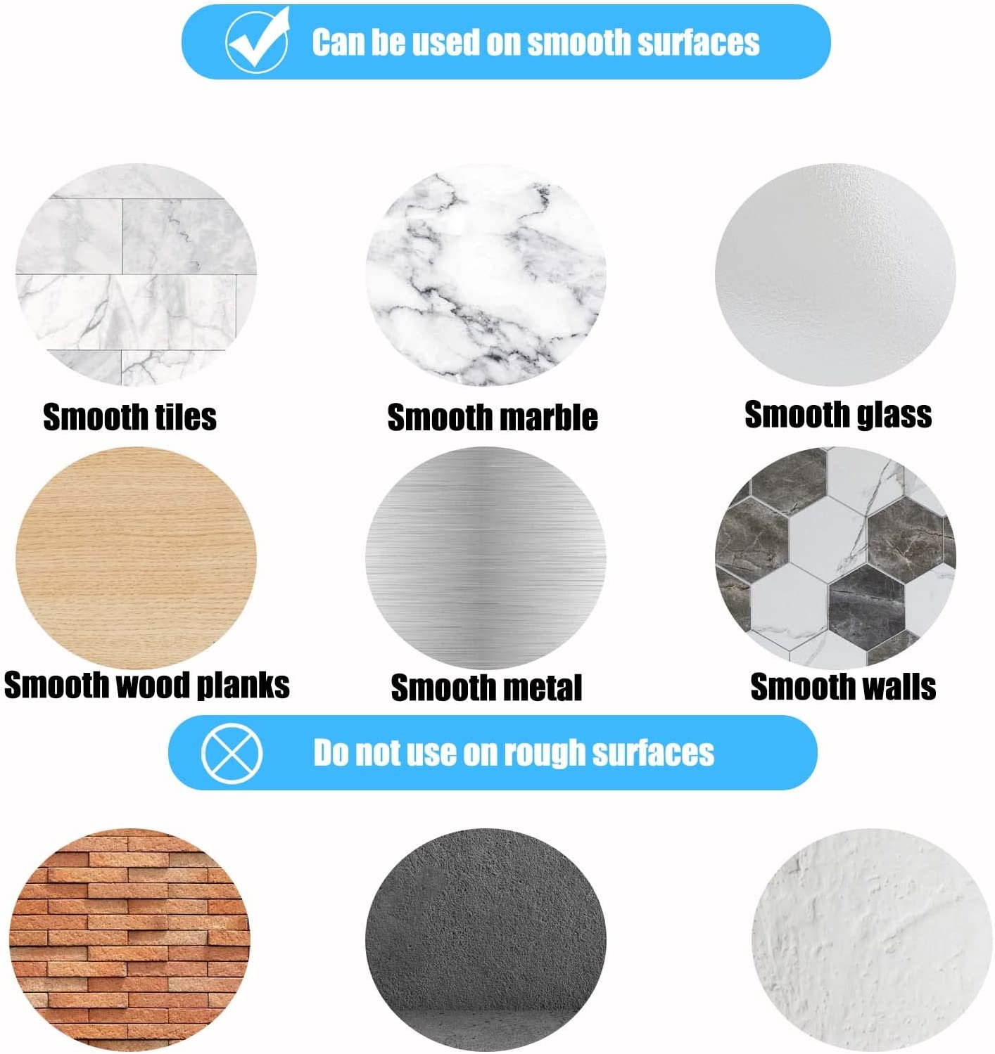 Accencyc 6 Pcs Strong Thickened Sucker Suction Cup Clear PVC Sucker Pads with M6 X 14 Thread Screw Extra Strong Adhesive Glass Suction Holder image number 1