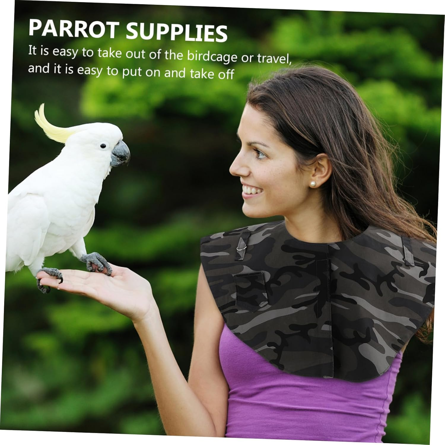 Parrot Flight Suit Diaper 2Pcs Random Butterfly Color Washable Bird Clothes Adjustable Shoulder Pads for Parrots Suitable for Pet Birds image number 5