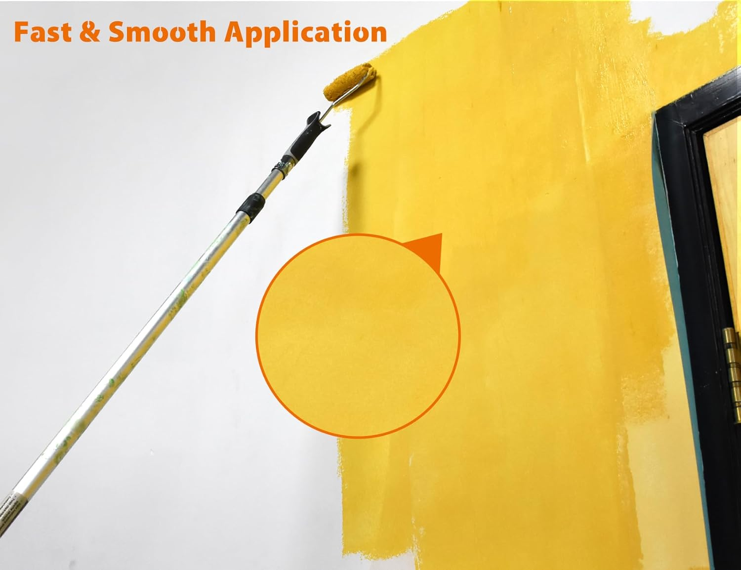 ROLLINGDOG Paint Roller Set - 4 Inch Paint Roller, Microfiber Paint Roller, Small Rollers for Painting, Mini Paint Roller Set Used with All Paints, Pack of 9