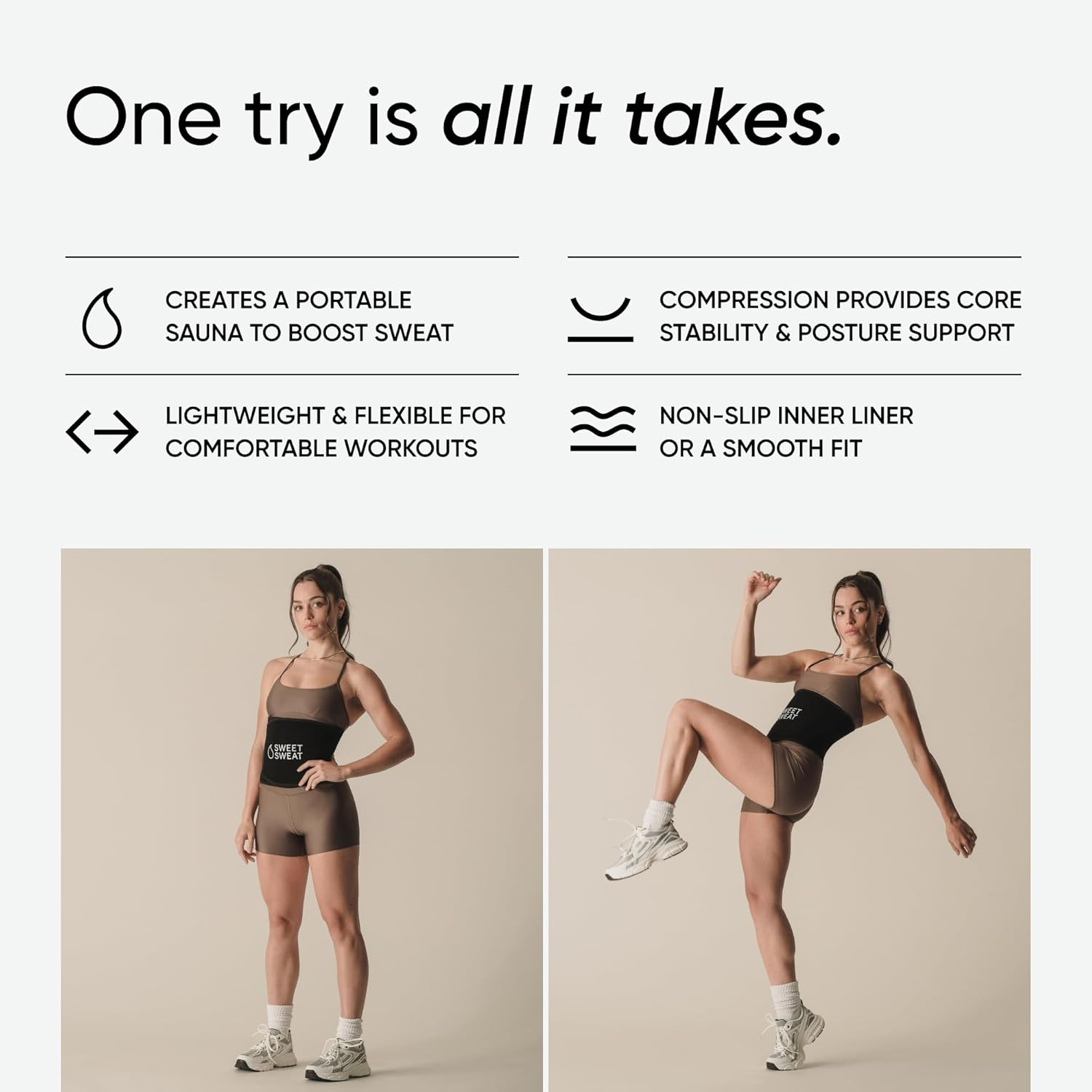 Sports Research - Sweet Sweat Waist Trimmer - Yellow - Large image number 3