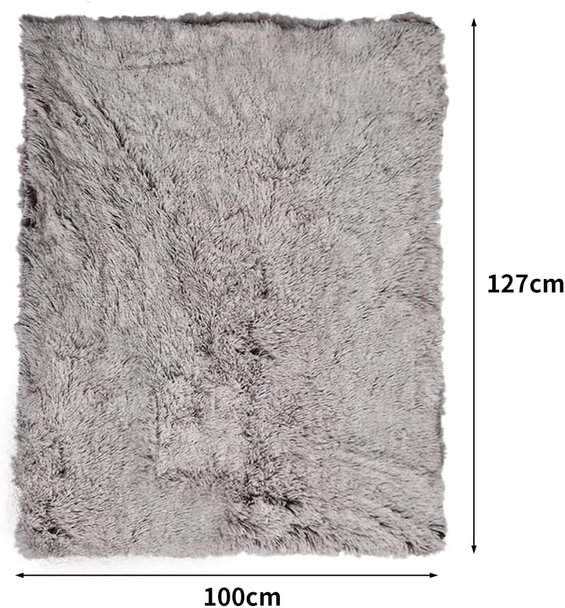 Pawz Dog Blanket Pet Cat Mat Puppy Warm Soft Plush Washable Reusable Large Brown image number 2