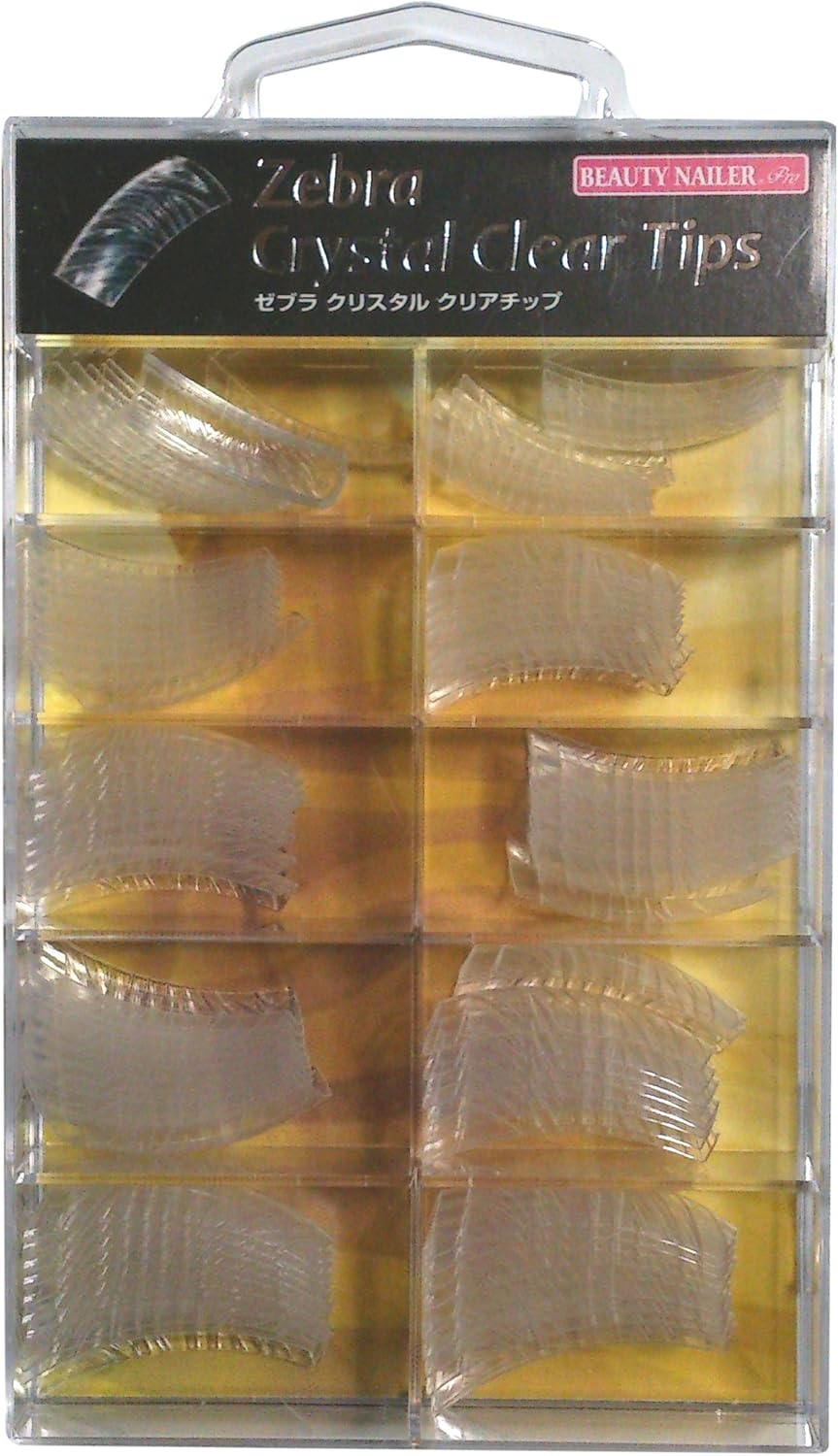 Beauty Nailer Nail Tip Zebra Crystal Clear Tip image number 1