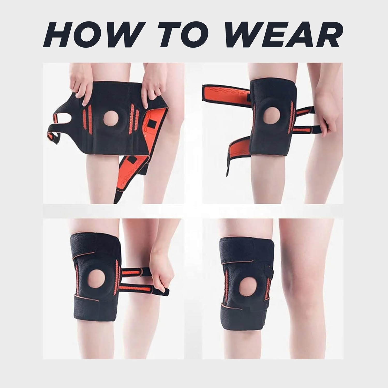 Adjustable Knee Brace &ndash; Stabilizer & Support for Pain Relief, Arthritis, ACL, Meniscus Tear, Sports, Injury Rehabilitation & Reinjury Protection (Pack of 1) image number 5