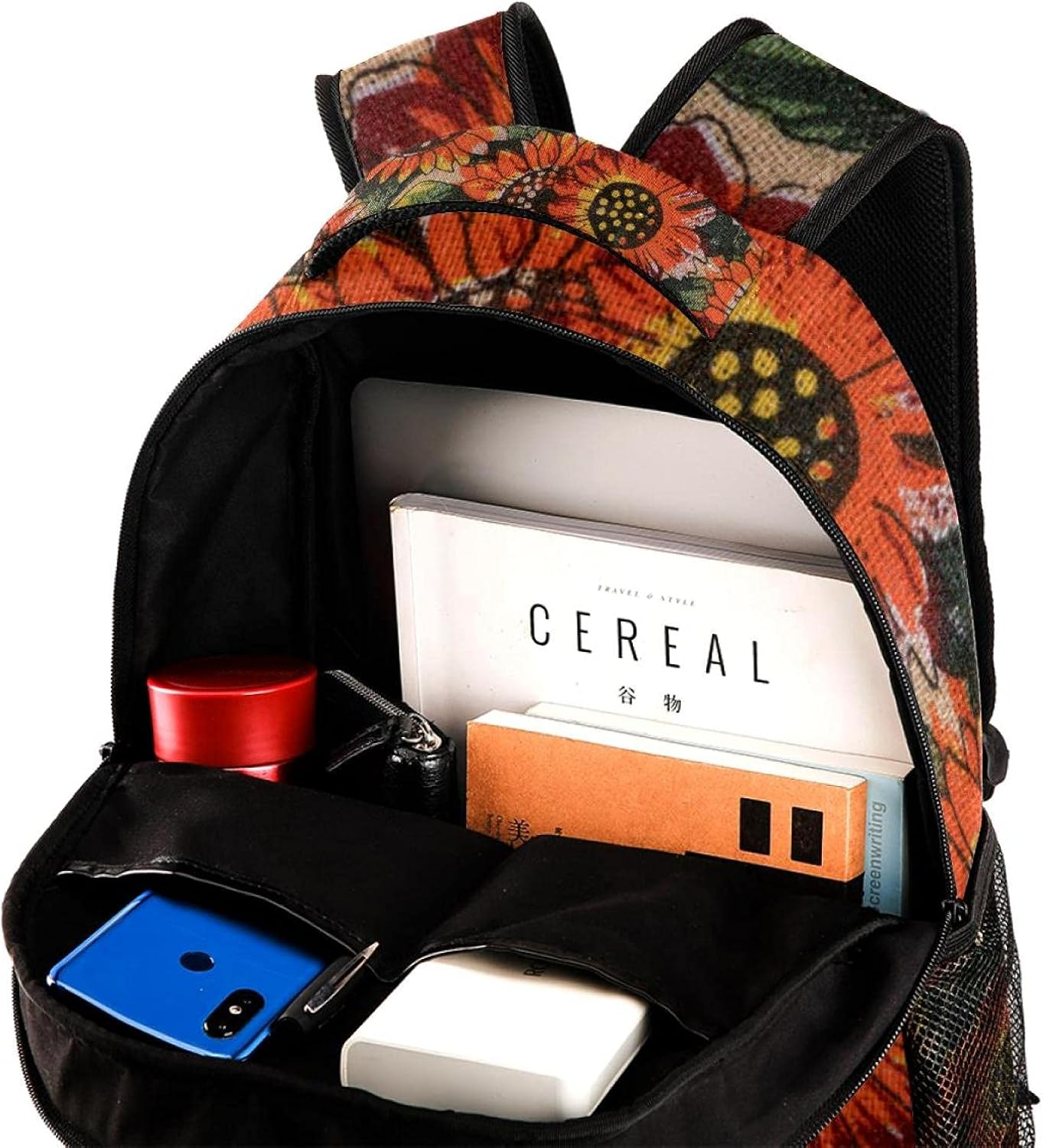 Sunflower Backpack Students Shoulder Bags Travel Bag College School Tote Backpacks image number 4