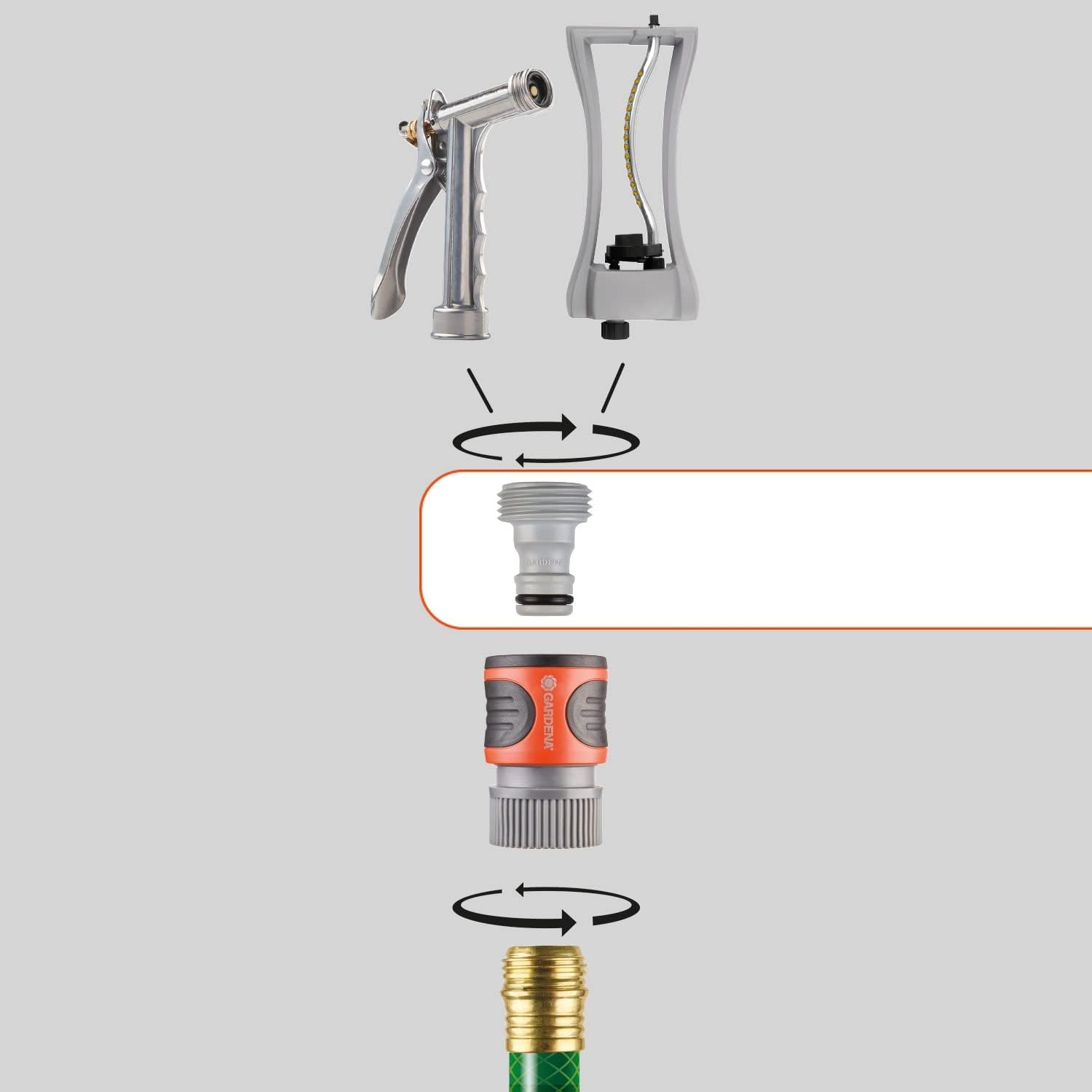 Gardena 36004 Garden Hose Quick Connector Starter Set