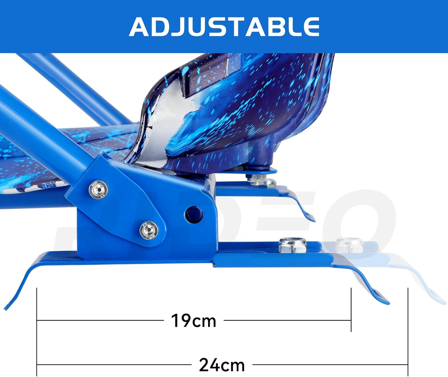 RIDEO Hoverboard Go-Kart Universal Adjustable Hoverboard Attachment A4 (Blue) - Pink image number 6