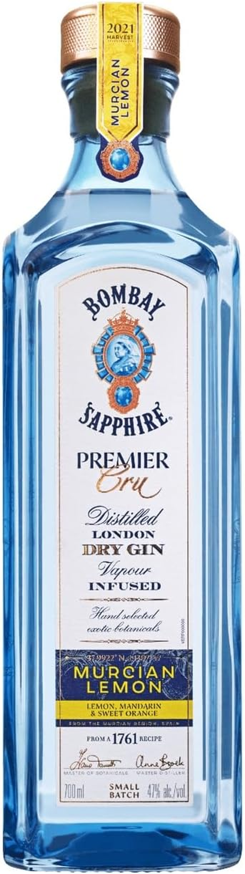 Bombay Saphire Premier Cru Murcian Lemon Gin 700Ml