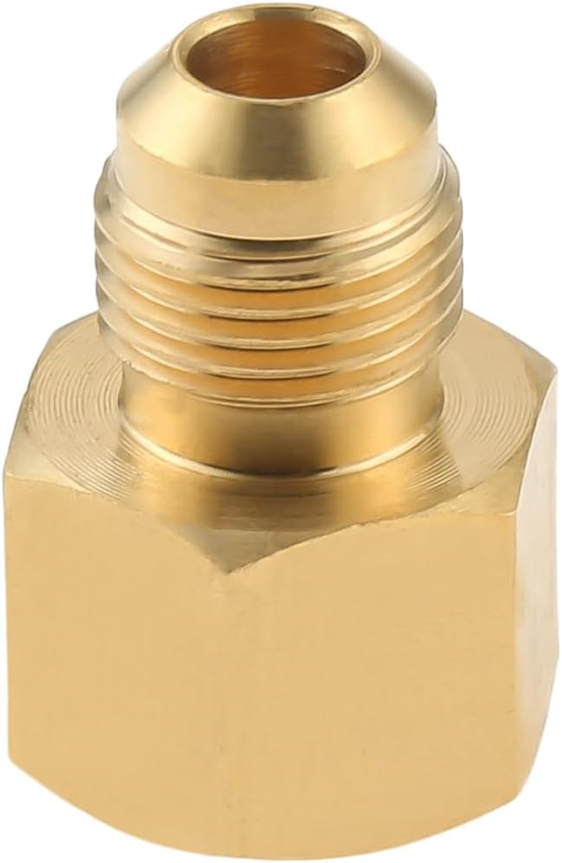 Mtsooning Brass Tube Adapter, 3/8Inch Male Flare&times;1/2Inch Female NPT Pipe Coupling Fittings image number 3