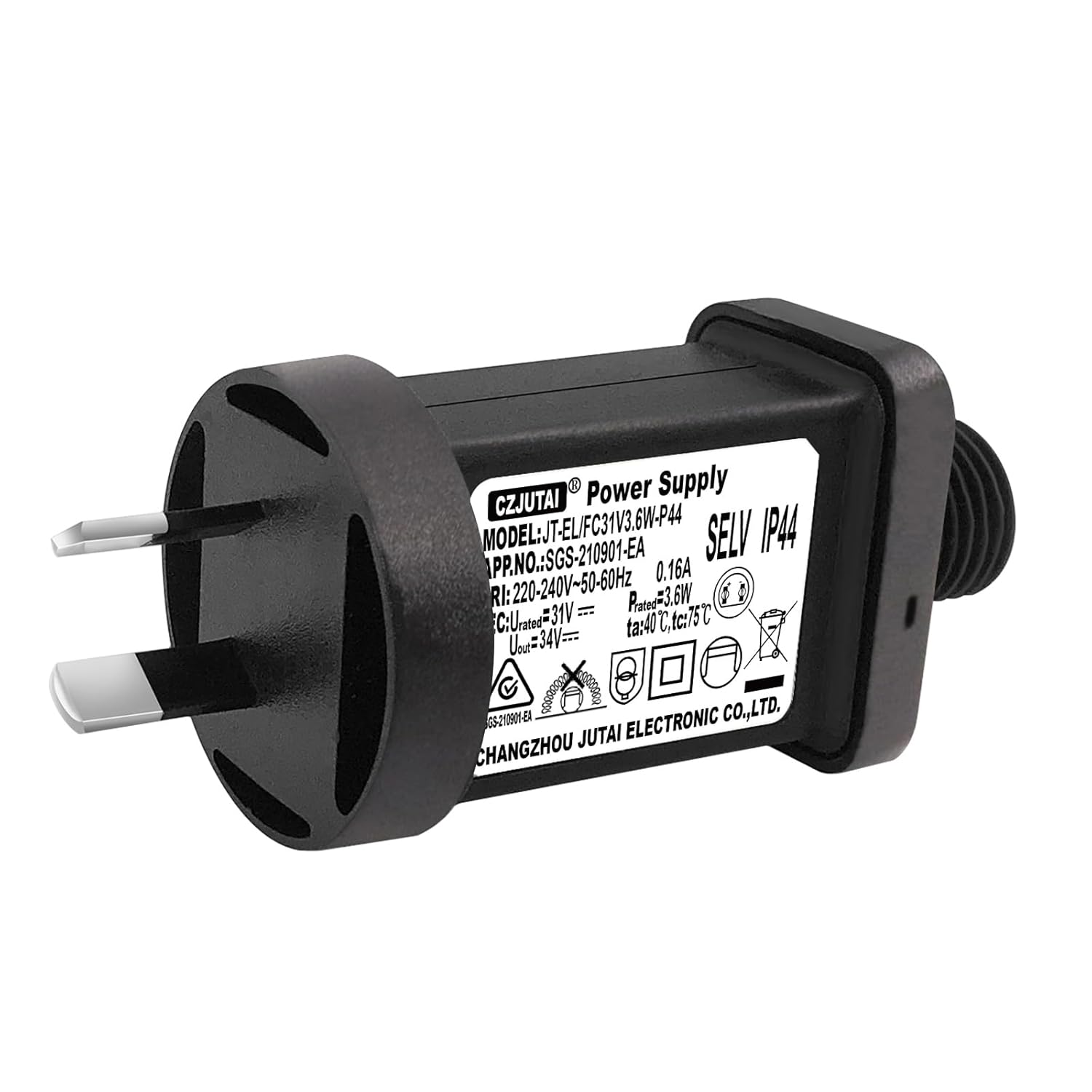 31V 3.6W Power Supply for CZJUTAI JT-EL/FC31V3.6W with 8 Modes, Memory & 6 Hour Timer, IP44 for Christmas Tree Lights [C53T] image number 1