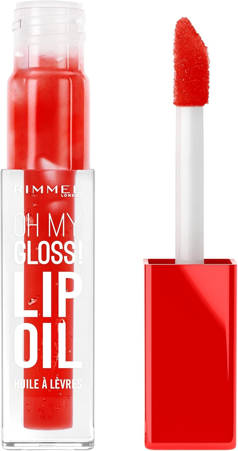Rimmel London OH MY GLOSS Lip Oil #004 Vivid Red, 4.5 ML image number 3