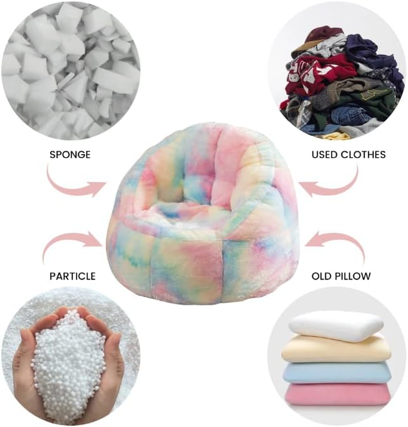 Ballarart CO Kids Bean Bag Chair (No Filling) - Beanbag Chair Cover, Bean Bag for Kids Sofa Chair for Lounging, Reading, Gaming image number 2