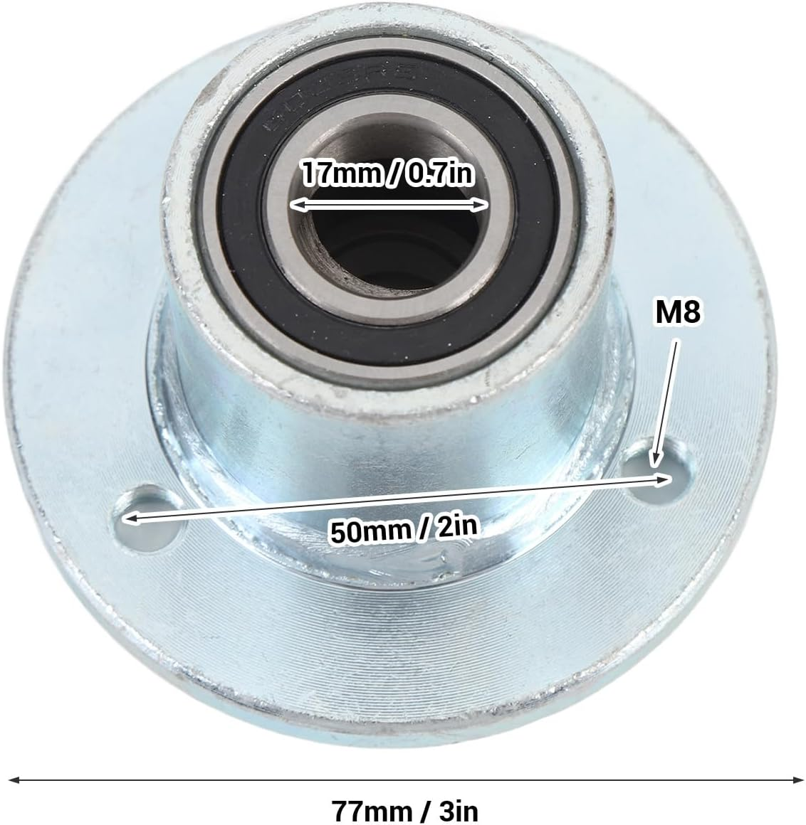 17Mm Front Wheel Hub with Bearing Steel Alloy Design for Karts UTV Quad Bike Enhanced Stability and Impact Direct Install Ideal Replacement Part image number 2