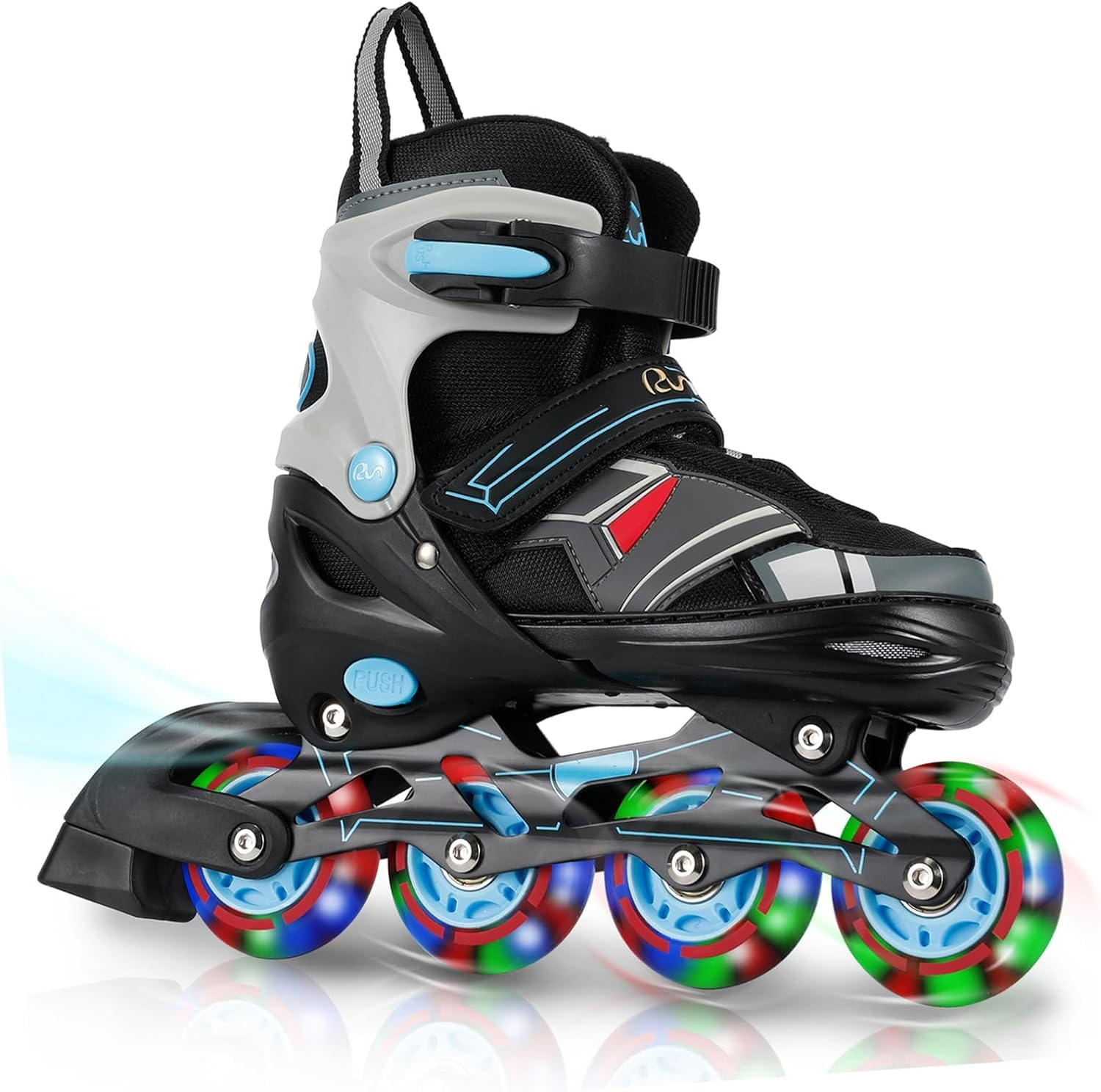 Adjustable Inline Skates for Kids and Adults with Full Light up Wheels &ndash; Outdoor Roller Blades, Roller Skates for Girls and Boys, Men and Adult Women