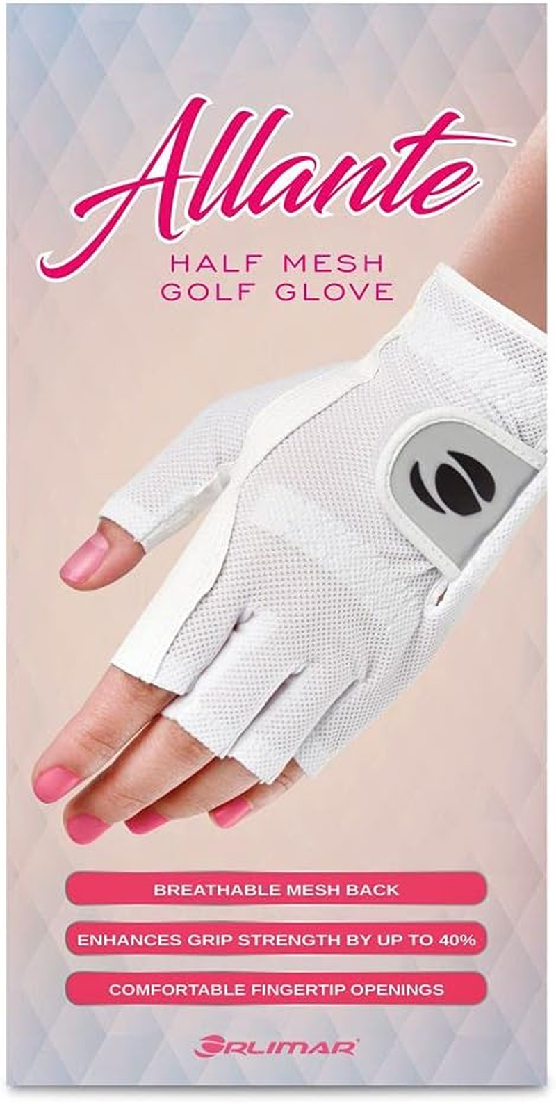 Orlimar Allante Half-Finger Golf Gloves image number 1