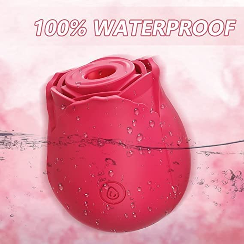 Act as Rose Gift, Red Rose Toy, for Women, Silicone, Washable and Rechargeable image number 4