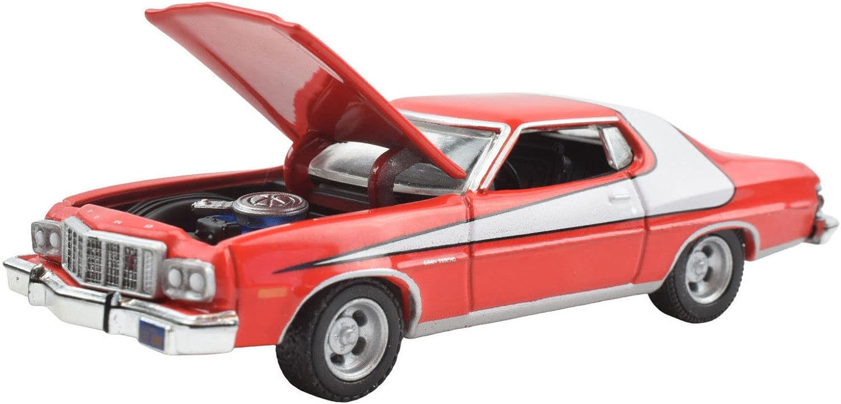 Greenlight X Premium Hobbies Starsky & Hutch 1976 Ford Grand Torino - No Siren 1:64 Scale Diecast Car 51455 image number 2