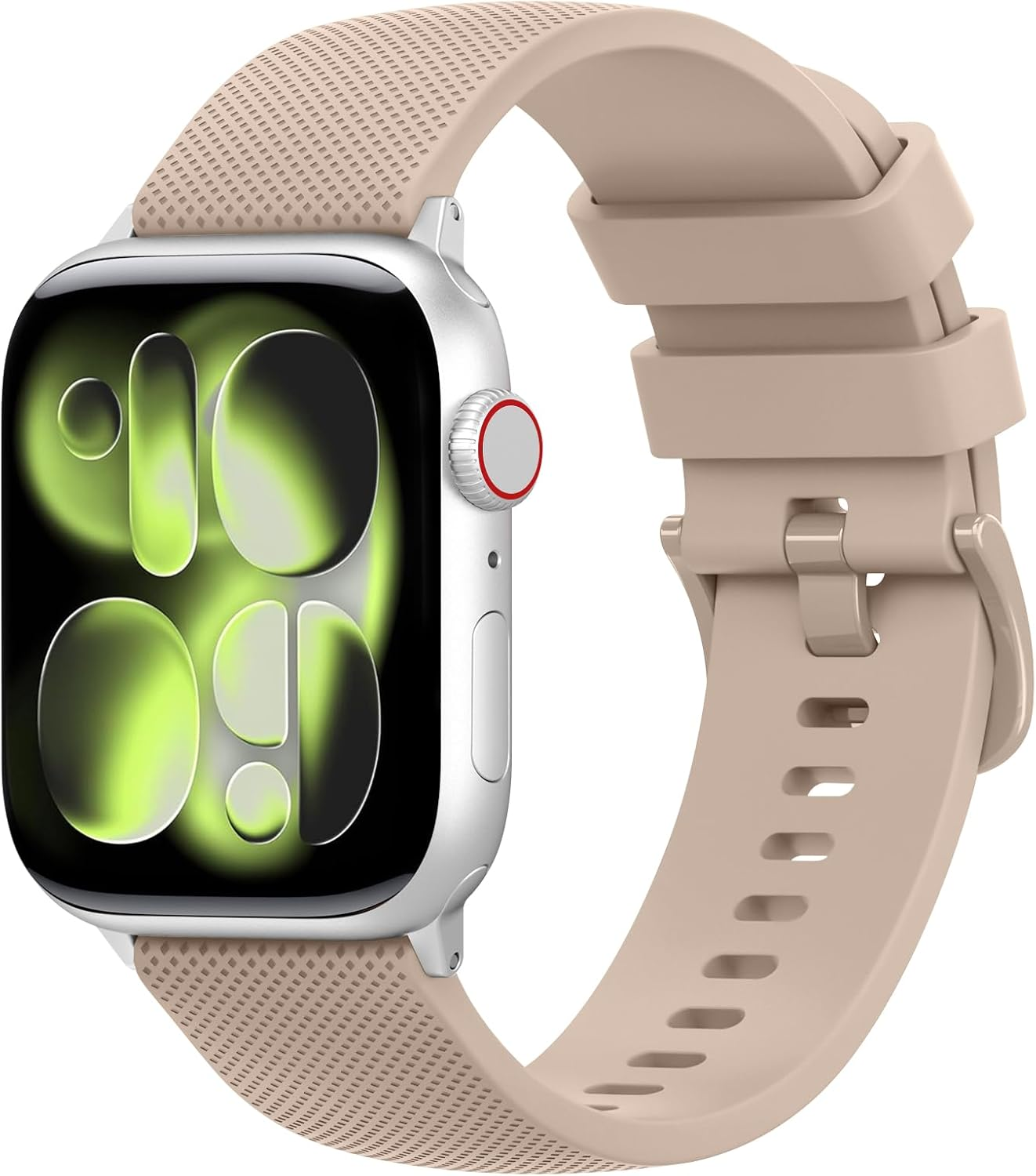 Leonids Silicone Bands for Apple Watch Band 44Mm 46Mm 45Mm 42Mm 49Mm for Women Men, Soft Adjustable Wristband Strap for Iwatch Ultra Series 10 9 8 7 6 5 4 3 2 1 SE