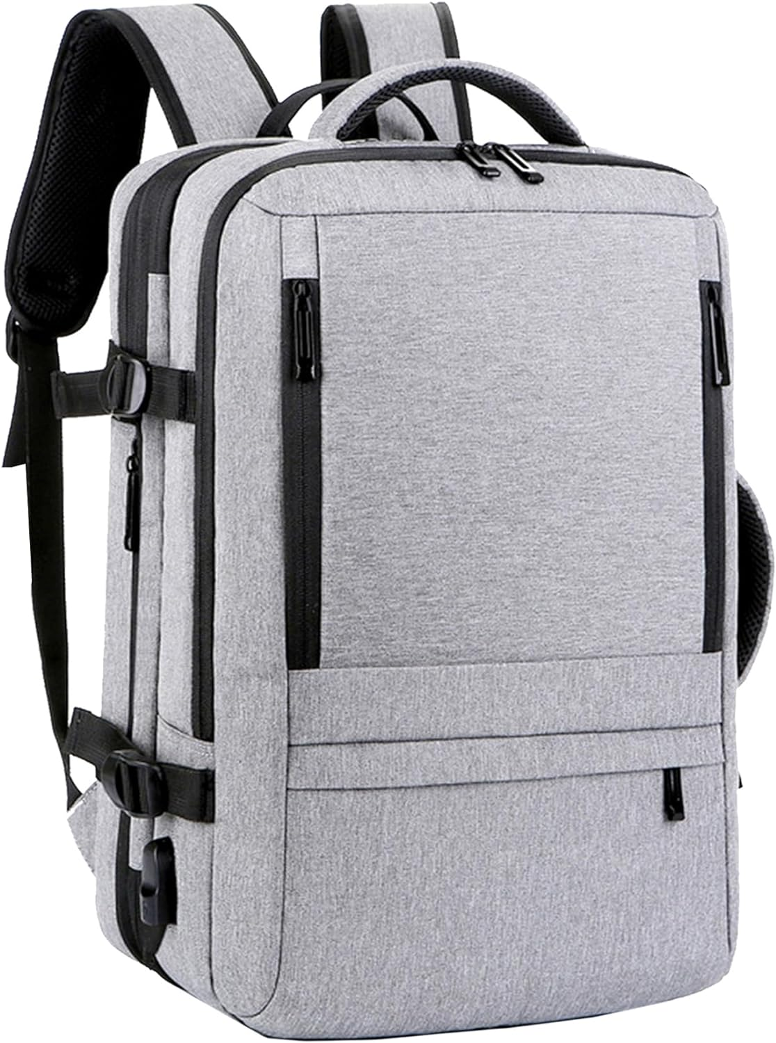 SUCIKORIO Cabin Bag 45X36X20 New Easyjet Underseat, Expandable Hand Luggage Bag Waterproof Carry on Holdall Travel Backpack with Padded Laptop Pocket and USB Charging Port Fit 15.6 Inch Laptop