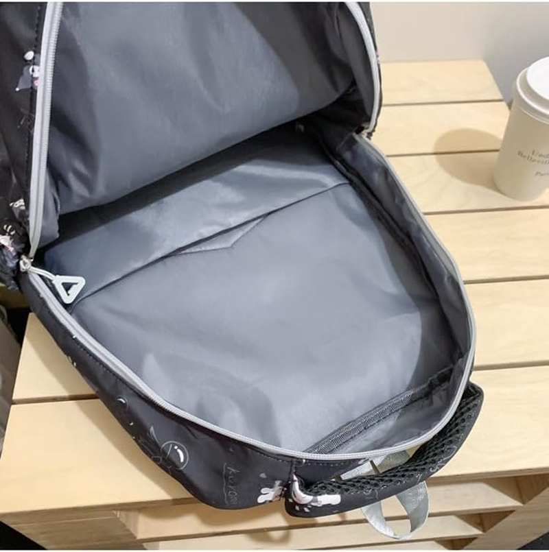 AII Lover Kawaii Backpack with Keychain,17.7In Cute Laptop Backpack Durable University School Backpack Travel Bag for Boy Girls Large Capacity - A image number 7