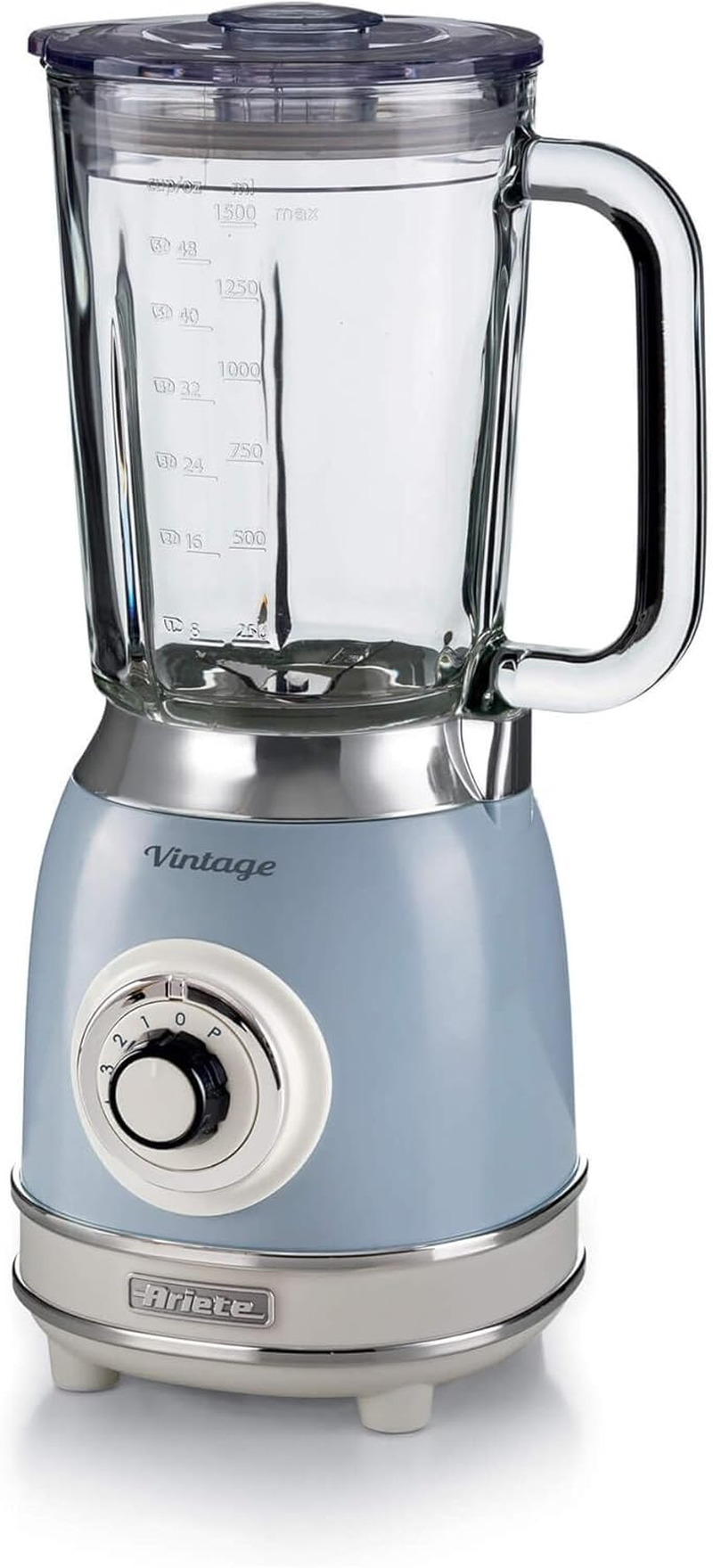 Ariete Vintage Series Glass Blender 1000W - Blue