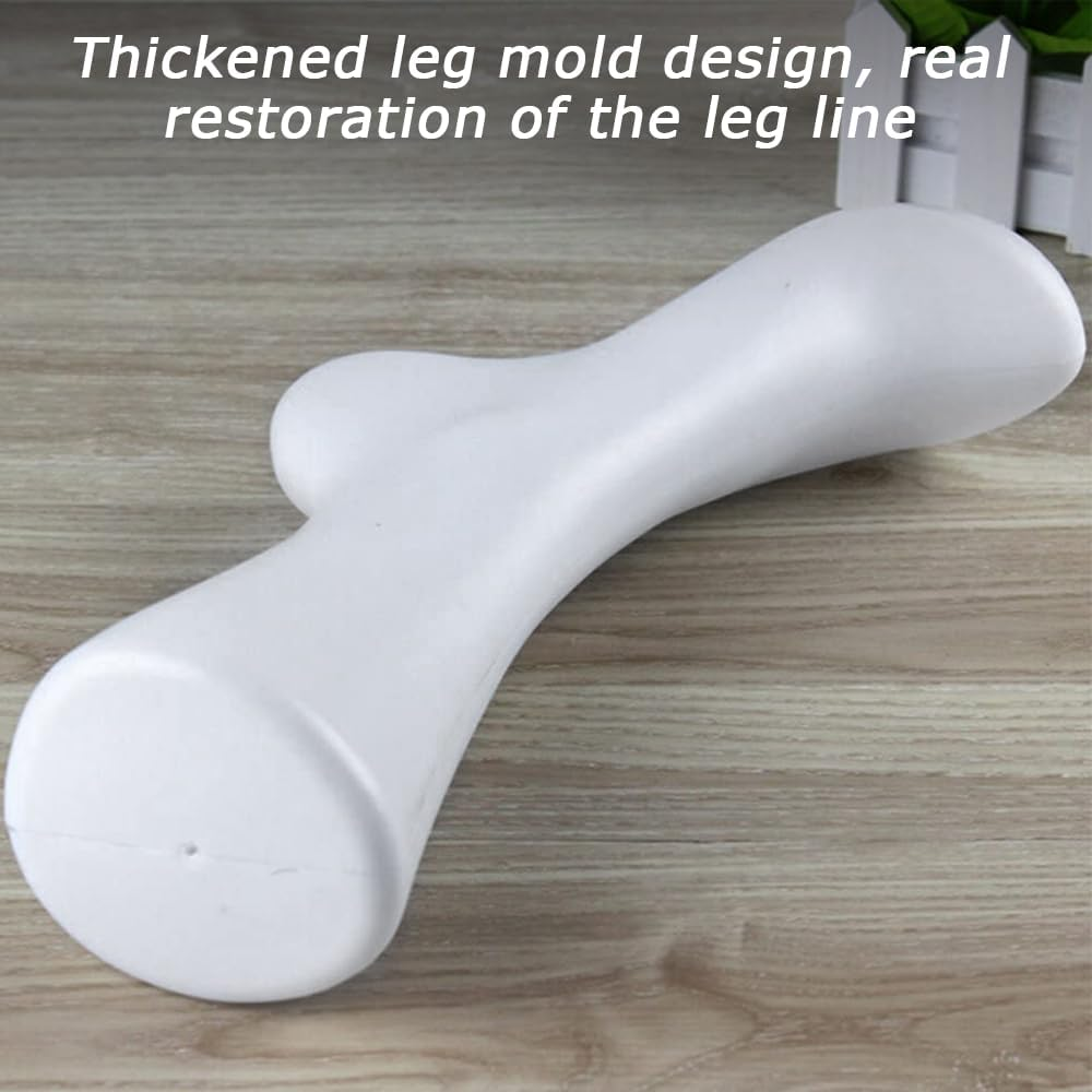 MOTRAIN 2Pcs Women Female Feet Model, Plastic Mannequin Foot Model, Female Foot Socks Display Molds, Short Stocking Mannequin Display Shoes, Display Art Sketch, White image number 2