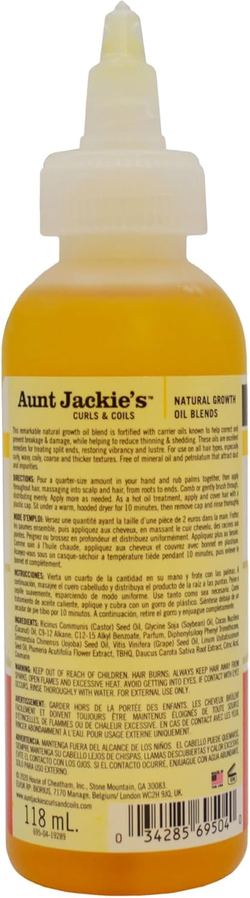 Aunt Jackies Nourish My Hair - Flaxseed and Monoi Oil for Hair'S Overall Health image number 2