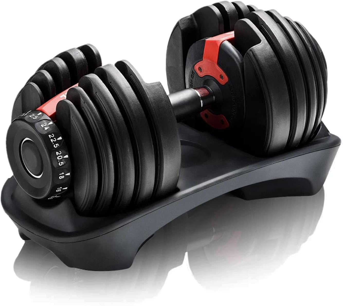 Dumbbell Sets 24Kg 40Kg 48Kg Adjustable Weights Exercise & Fitness Dumbbells Set for Home Gym Equipment Workouts Strength Training Free Weights for Women, Men image number 1