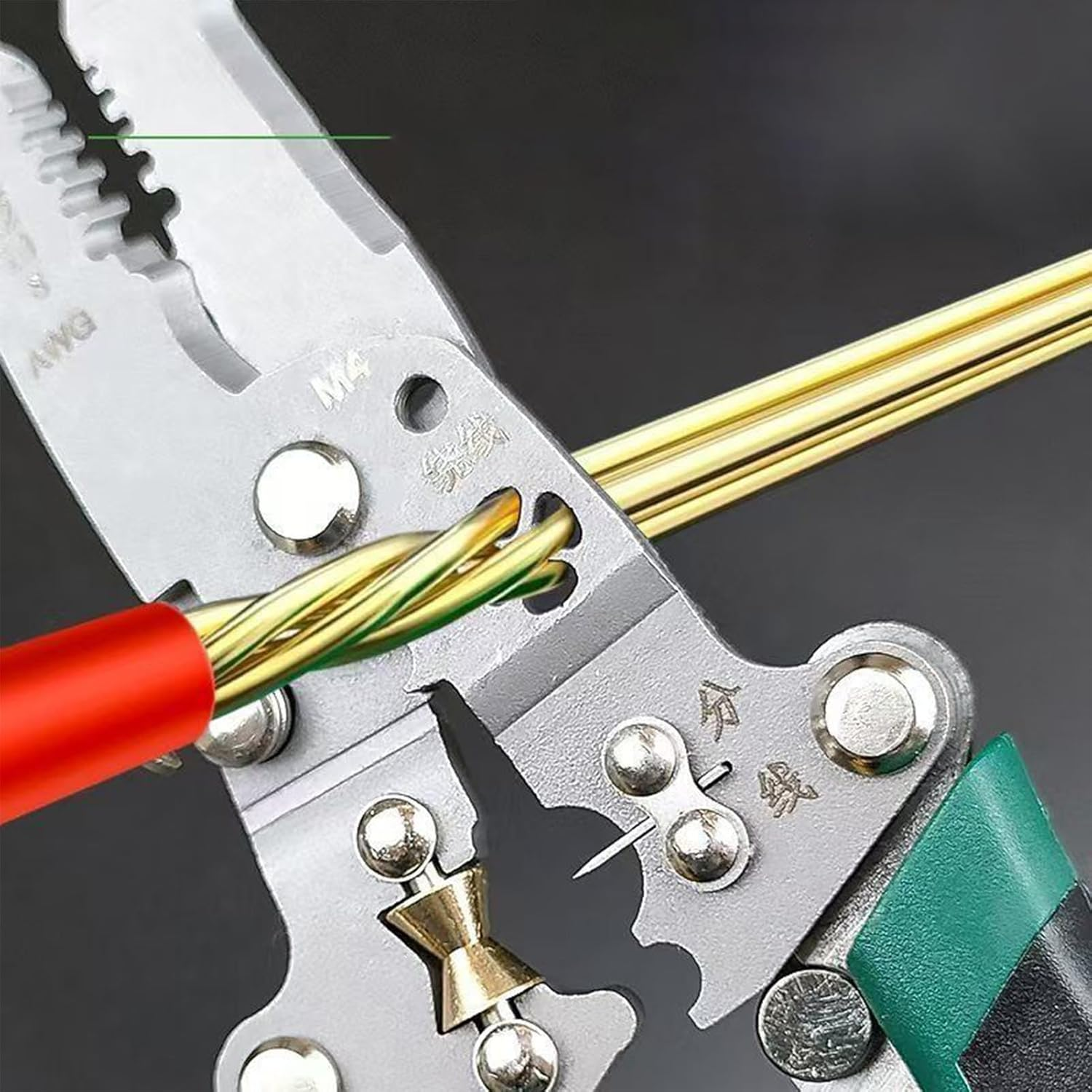 8 in 1 Wire Stripper with Voltage Tester - Multi-Function Cutting and Pulling Pliers,Electrician Repair Tool AC DC Detector for Automotive Equipment Setup Electrical Projects School Science Projects image number 2