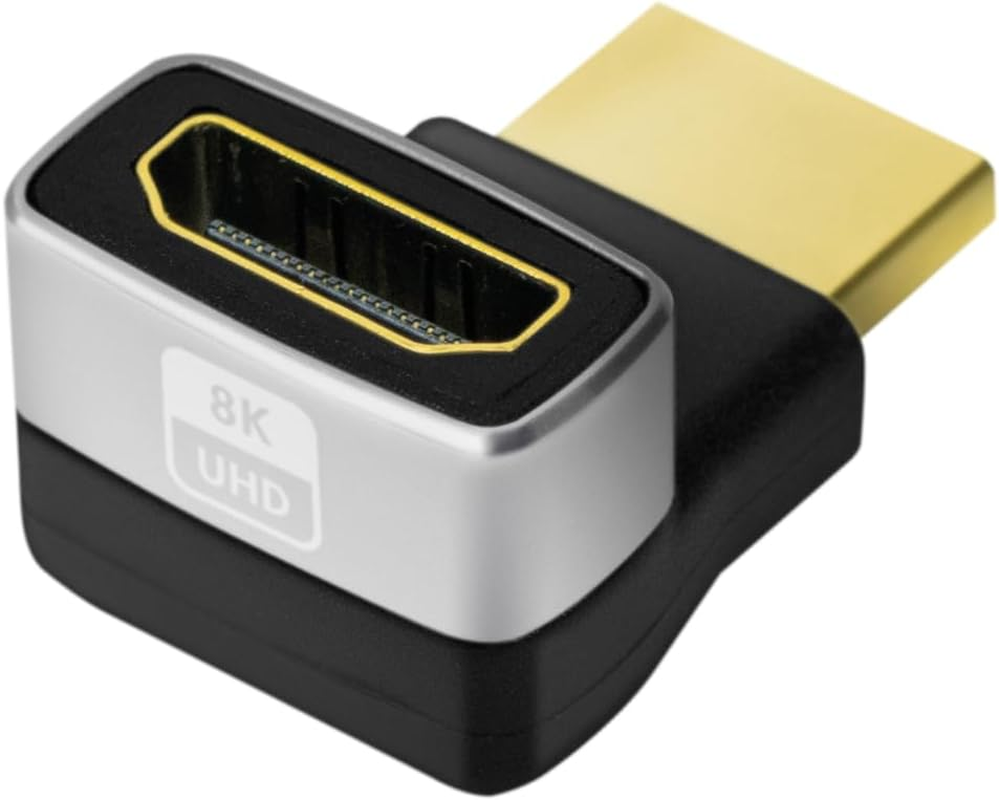 Logilink AH0007A HDMI Ultra High Speed Adapter (Male/Female) with up to 18 Gbit/S, 270&deg; Angled, Ultra HD Resolution 8K/60 Hz (7680 &times; 4320) image number 5