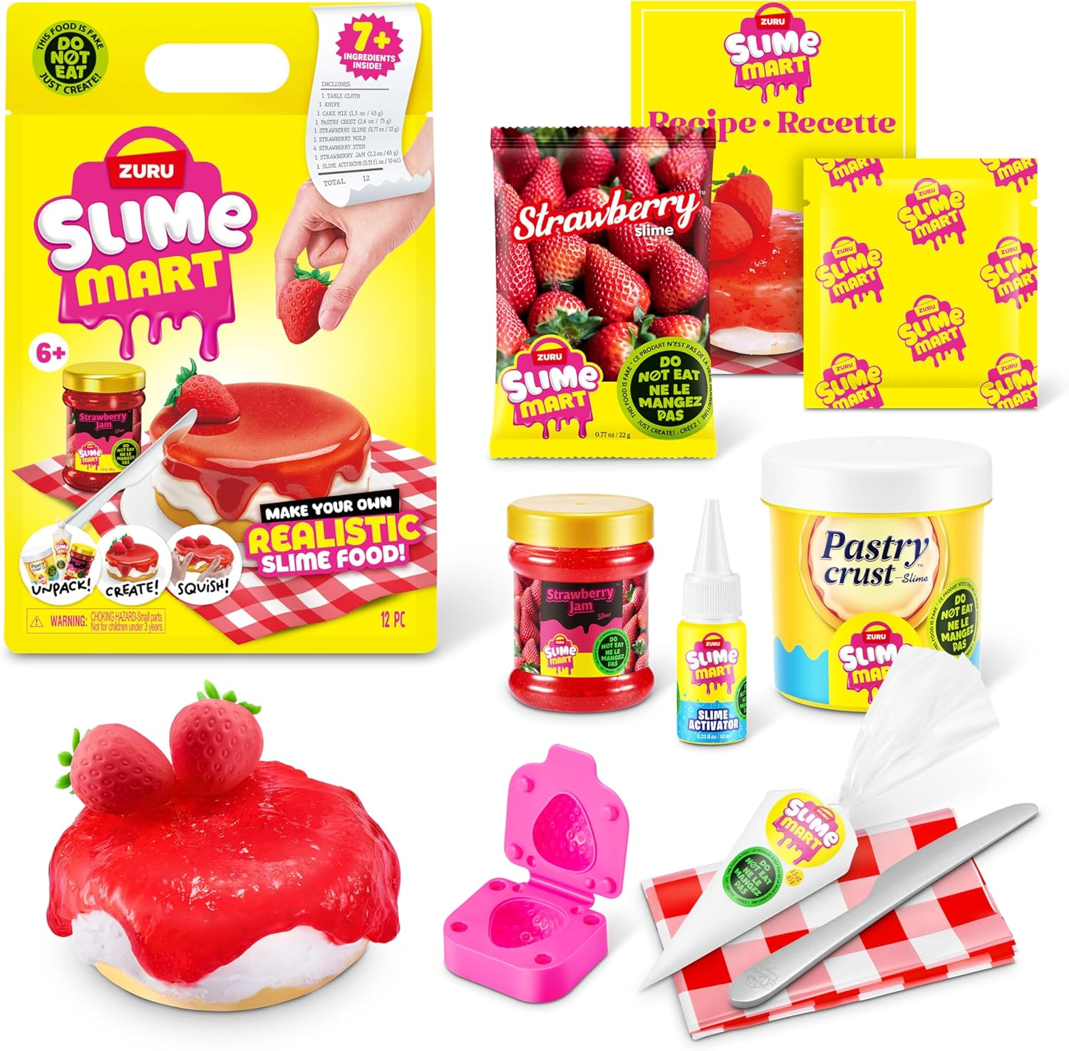 ZURU Slime Mart - Small Shopping Bag Series 1 - Strawberry Cheese Cake image number 2