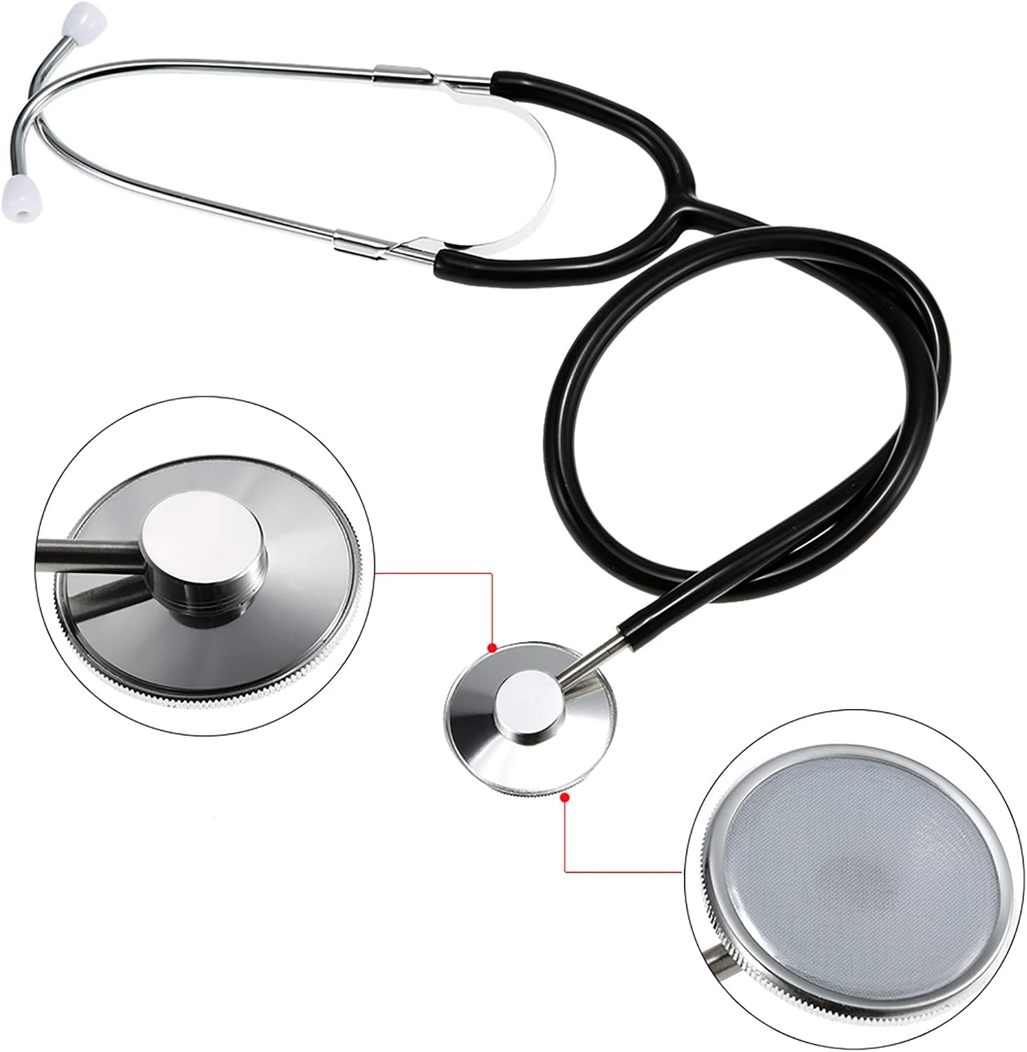 Aneroid Sphygmomanometer Cuff Kit Upper Arm Blood Pressure Stethoscope with Zipper Bag for Adult BBZY image number 3