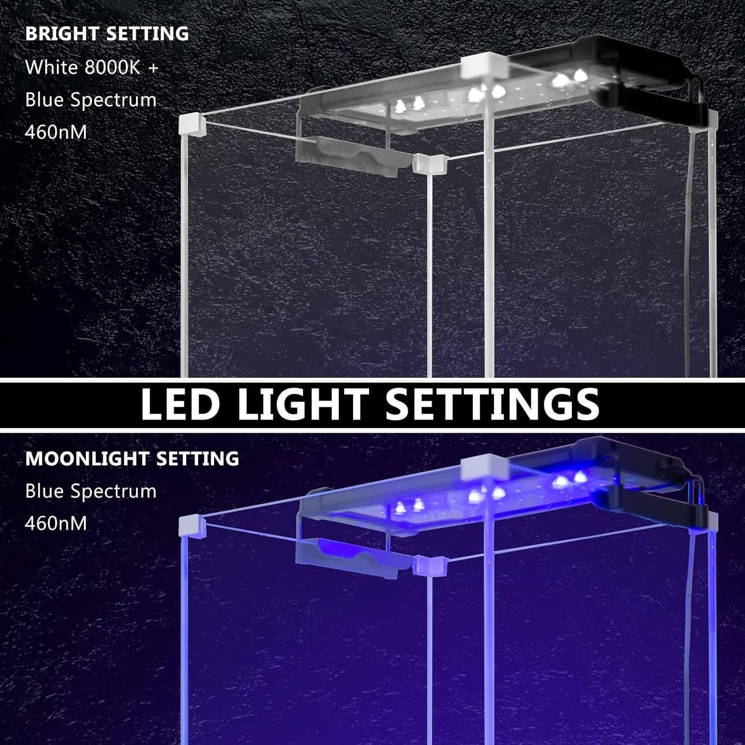Dynamic Power 6W Aquarium Blue White LED Light for Tank 30-50Cm image number 5