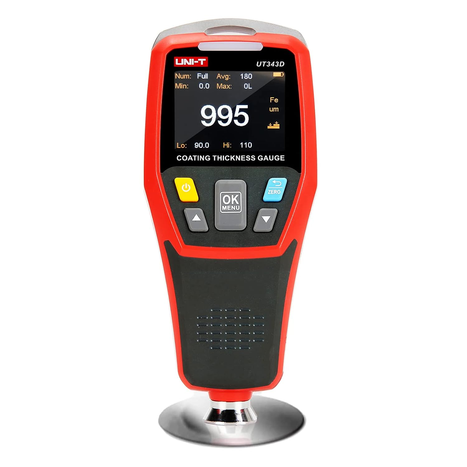 UNI-T UT343D Digital Coating Thickness Gauge Meter Tester Range 0 to 1250Um with USB Data Function image number 1