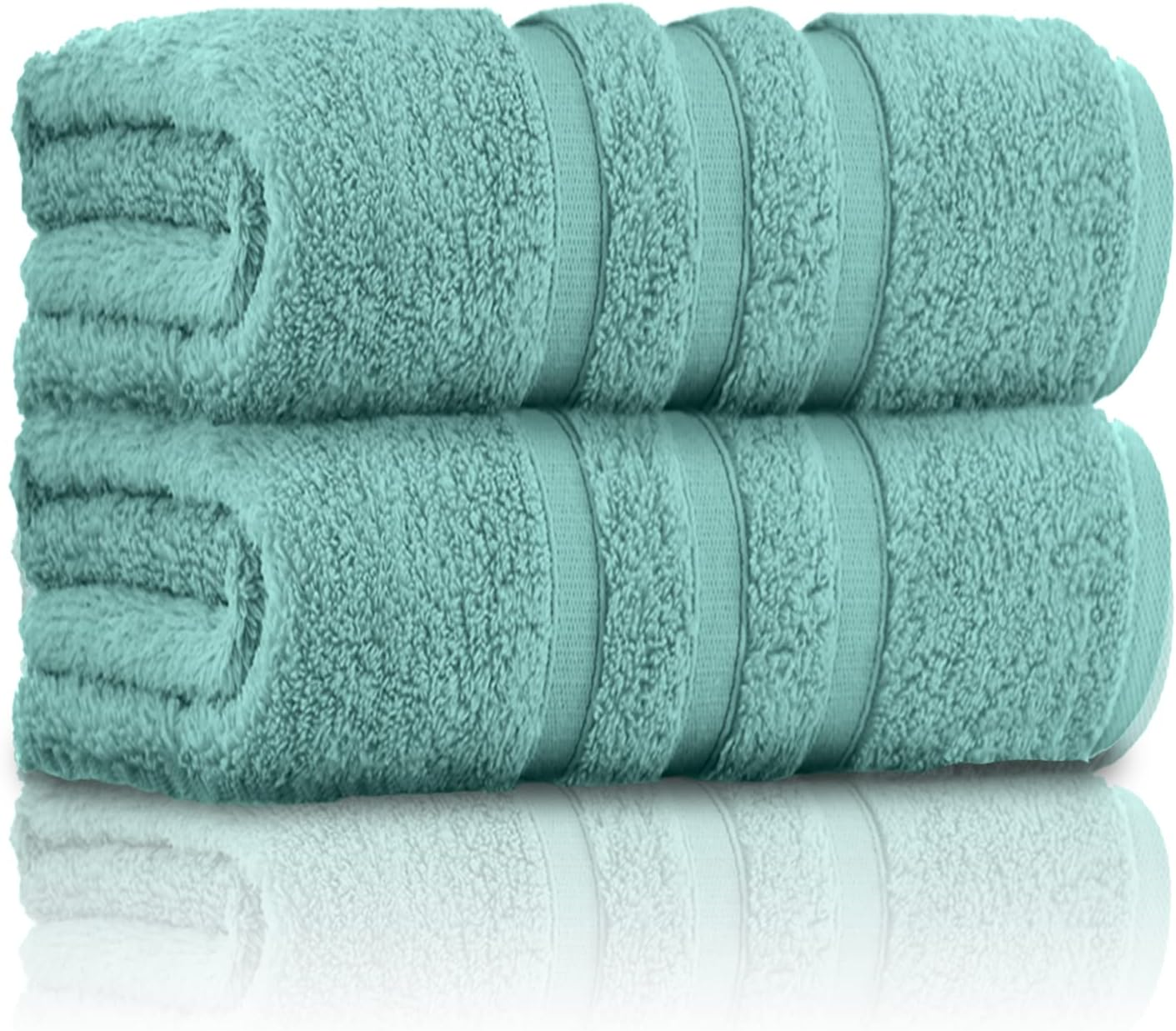 GC GAVENO CAVAILIA Pack of 2 Ultra Soft Super Absorbent Bath Sheets, 550 GSM 100% Cotton Line Texture Towels, Egyptian, Cocoa, 80X140 Cm