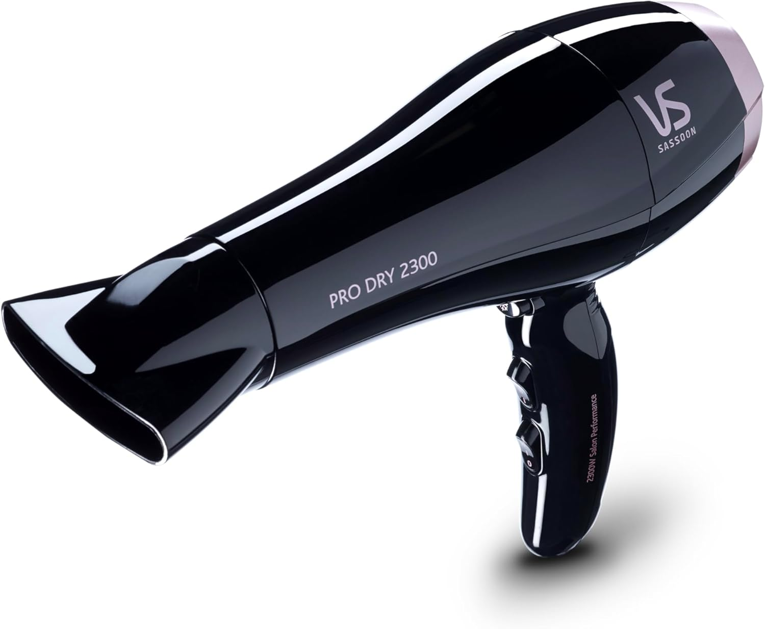 VS Sassoon Pro Dry 2300 Hair Dryer &ndash; 2300W DC Motor, Lightweight Design, 6 Control Settings, Includes Concentrator &ndash; Black image number 5