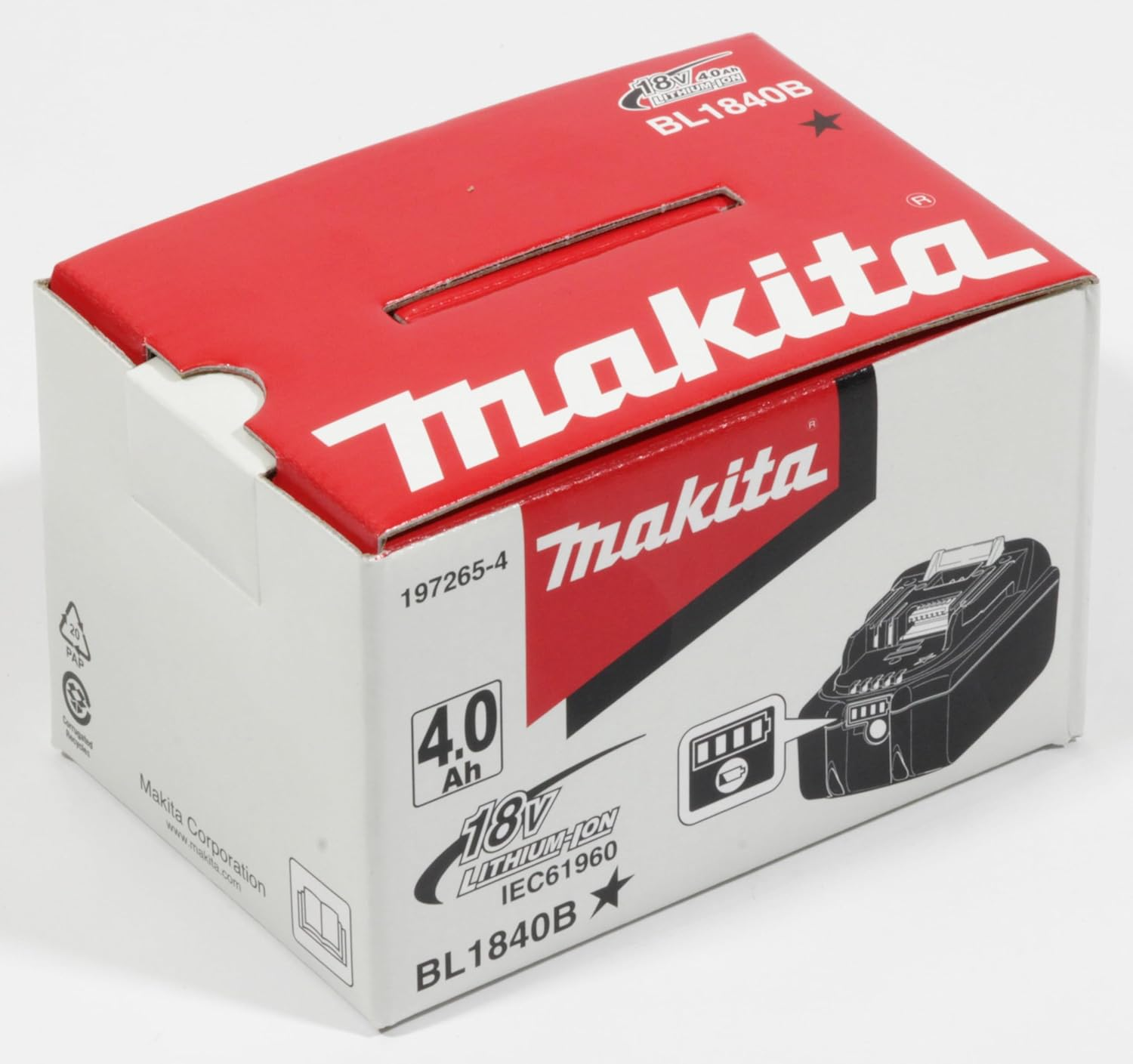 Makita 18V 4.0Ah LXT Li-Ion Battery image number 5