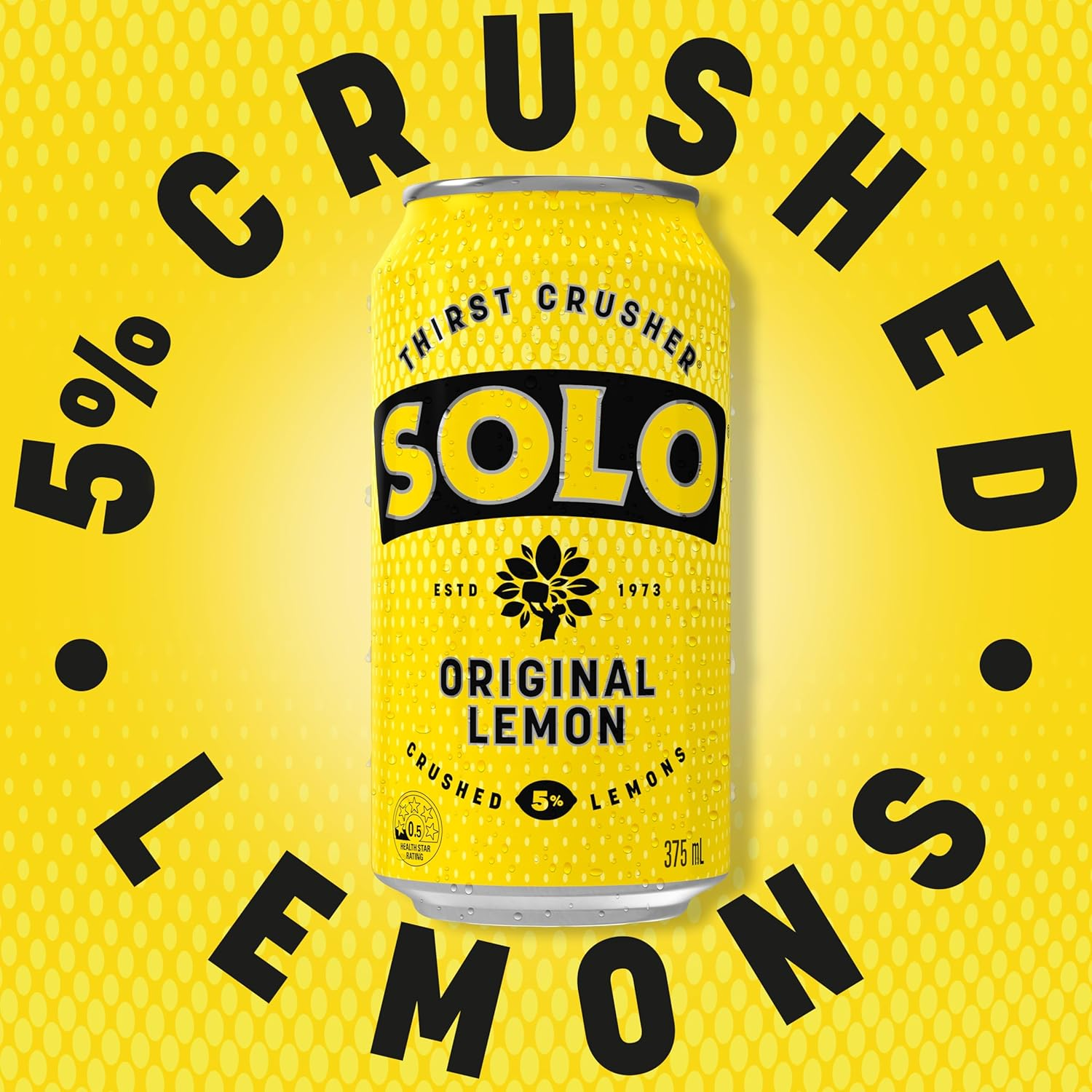 Solo Lemon Soft Drink Can, 10 X 375Ml image number 2